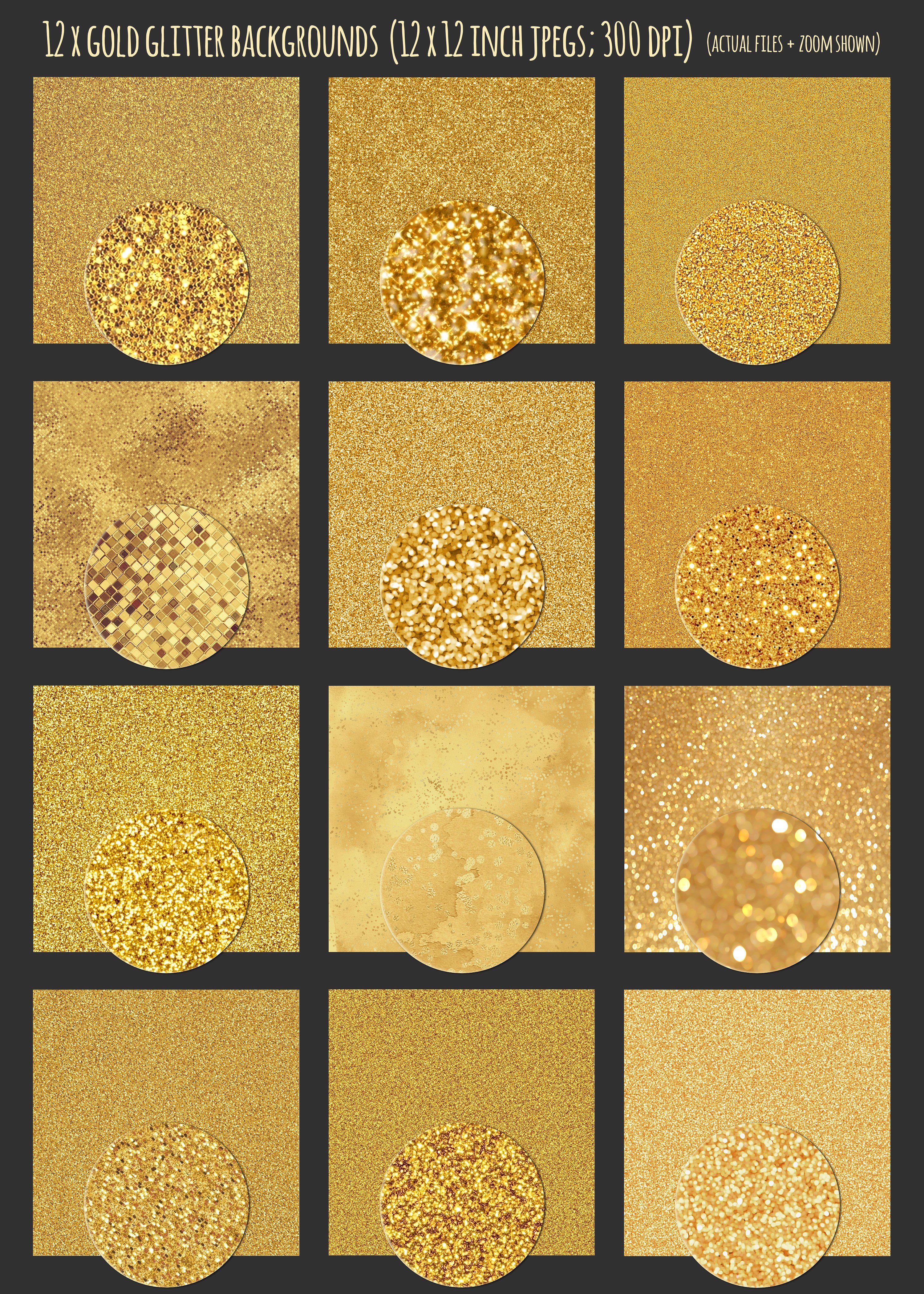 80个闪闪发光的金色纹理和图案的集合 80 Gold textures Bundle_img_2