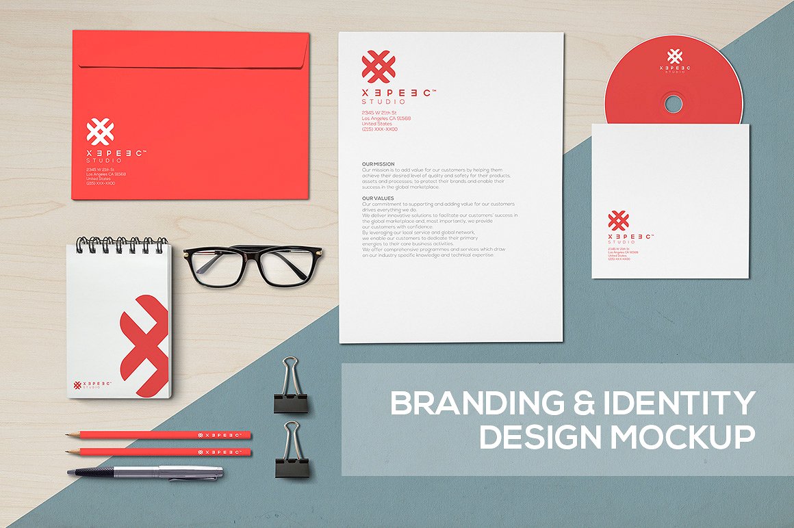 现实的品牌及形象展示样机 Realistic Branding & Identity mockup_img_2