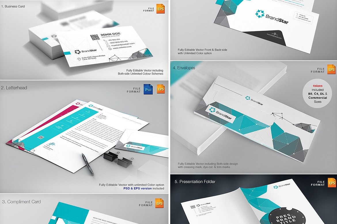 公司业务品牌标识一站式包 Branding Identity One-Stop Pack_img_2