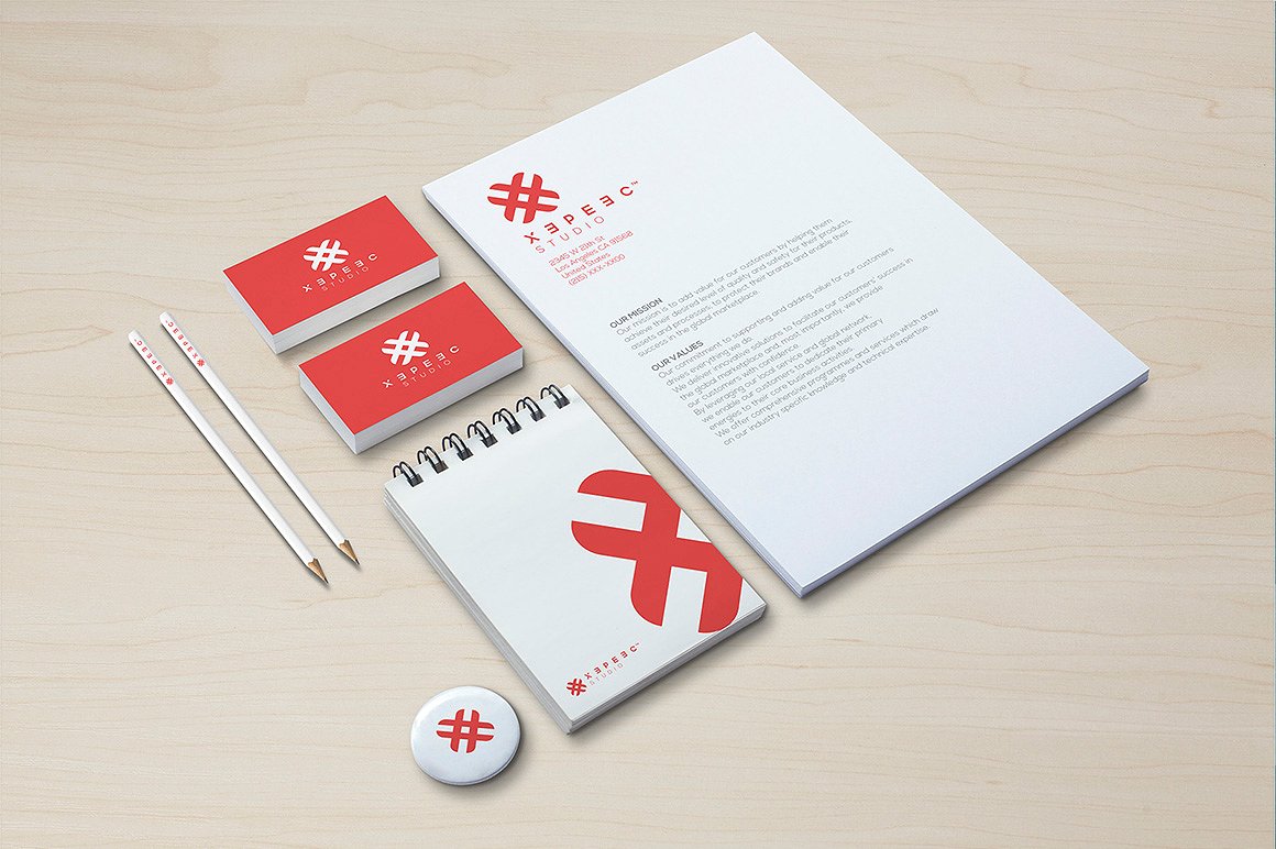 现实的品牌及形象展示样机 Realistic Branding & Identity mockup_img_2