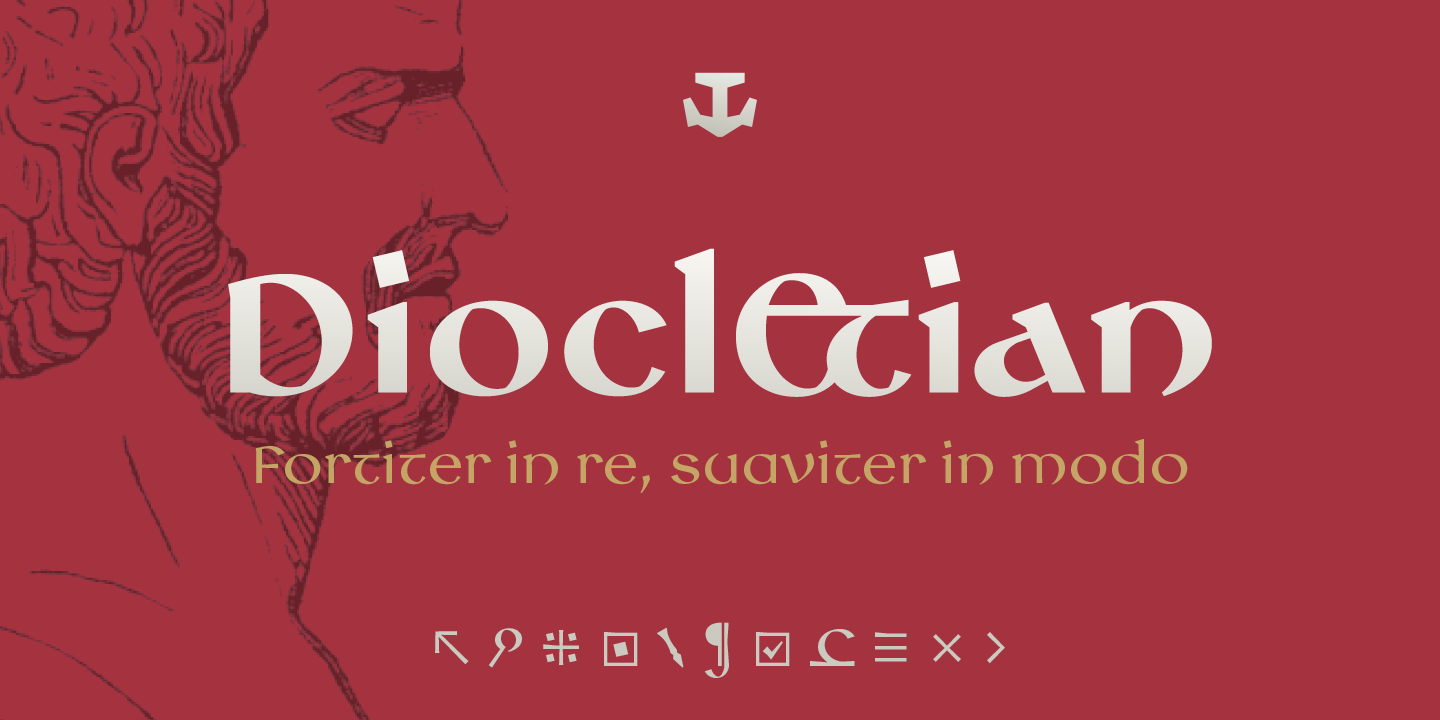 复古古罗马风格字体下载 Diocletian Typeface_img_2