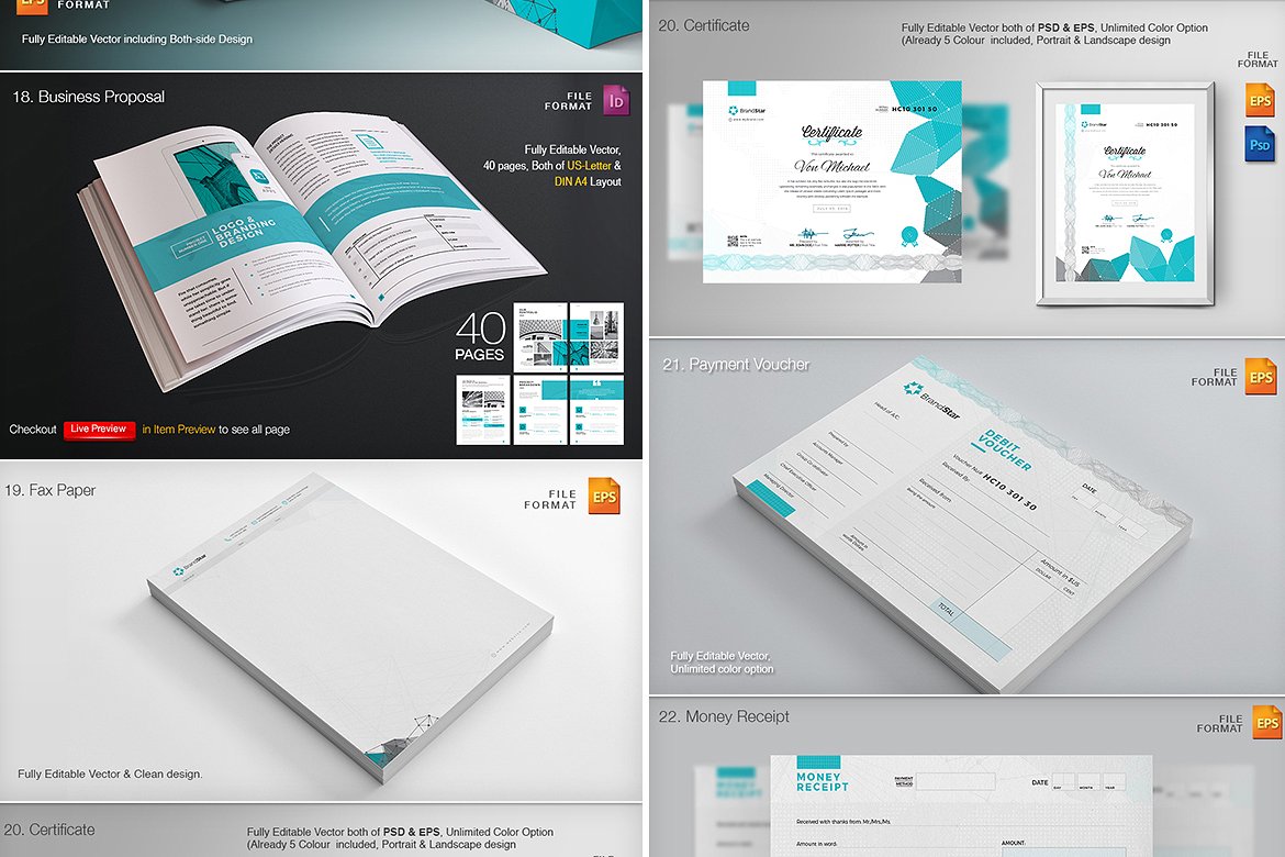 公司业务品牌标识一站式包 Branding Identity One-Stop Pack_img_2