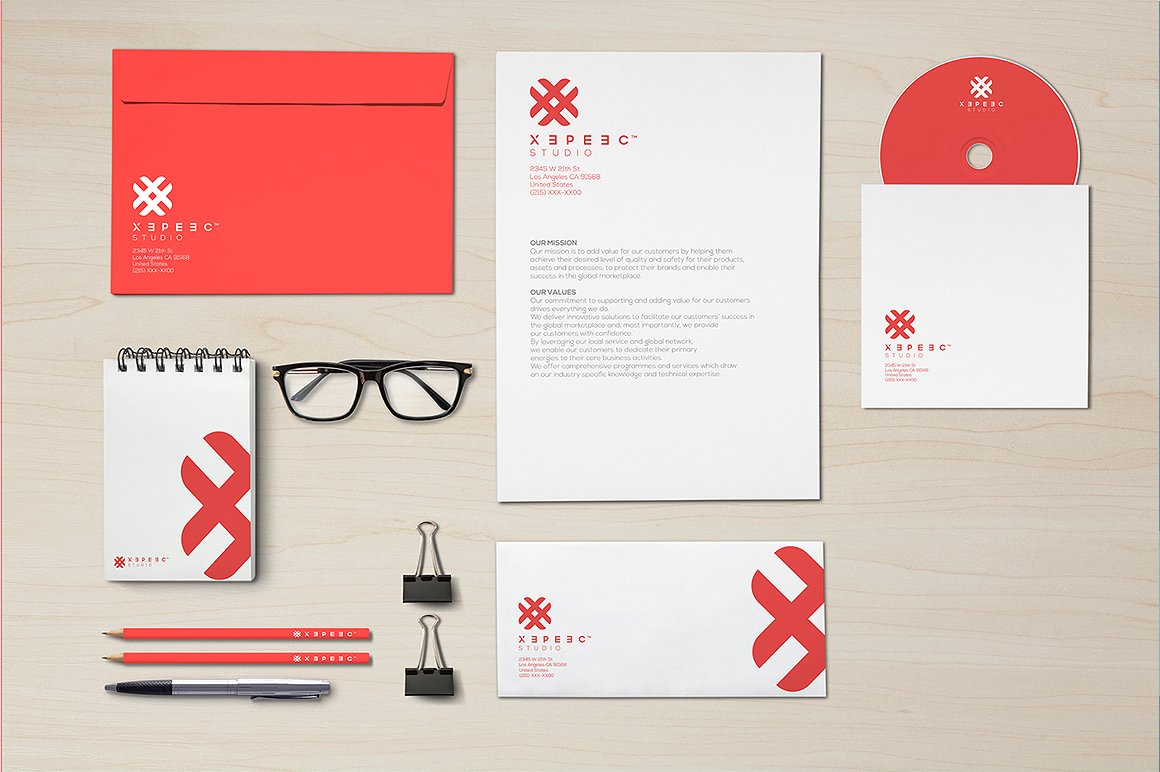 现实的品牌及形象展示样机 Realistic Branding & Identity mockup_img_2