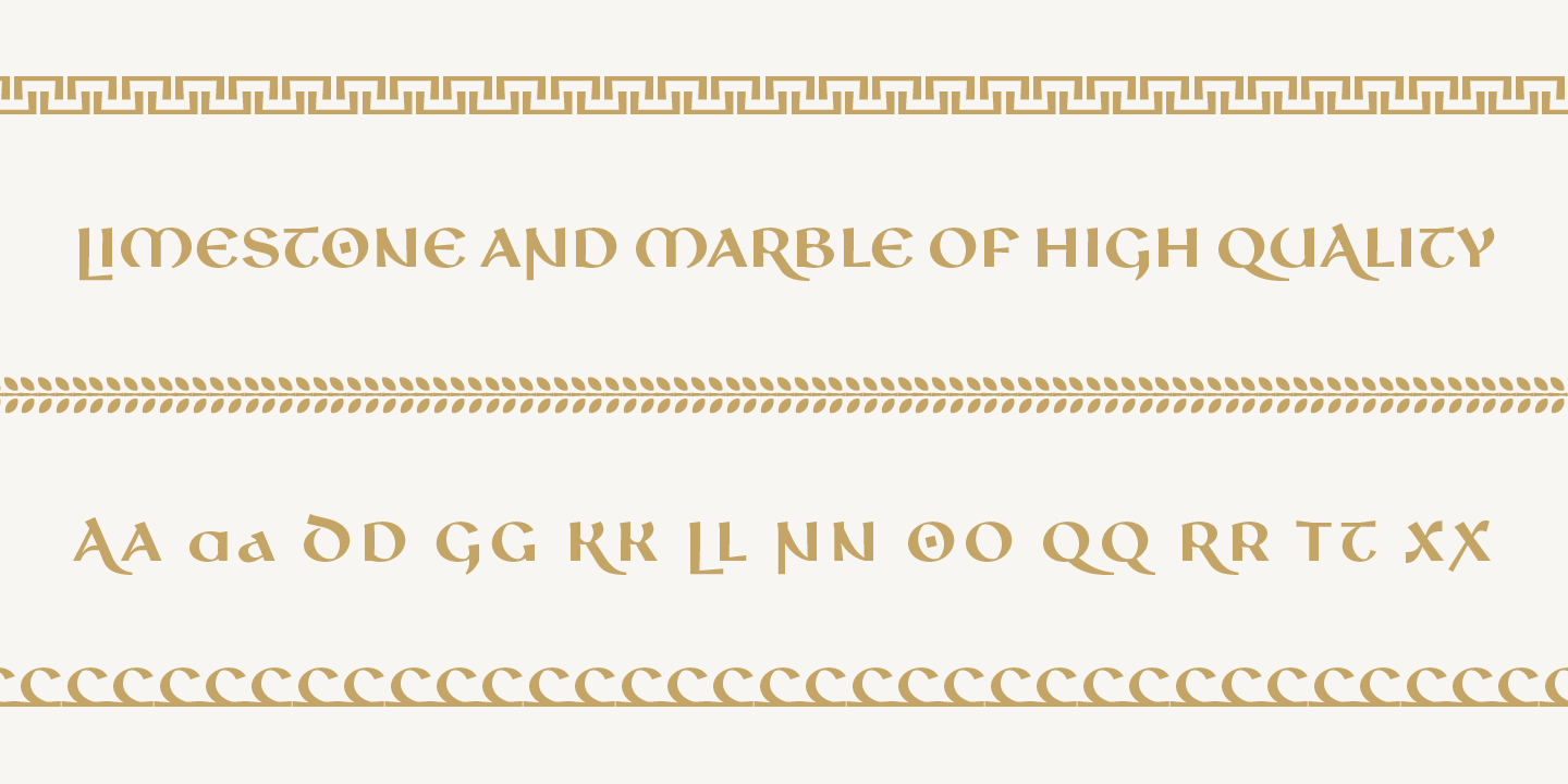 复古古罗马风格字体下载 Diocletian Typeface_img_2