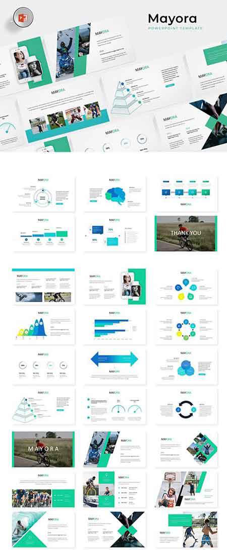 统计体育比赛数据的幻灯片模板 Mayora - Powerpoint, Keynote and Google Sliders Templates_img_2