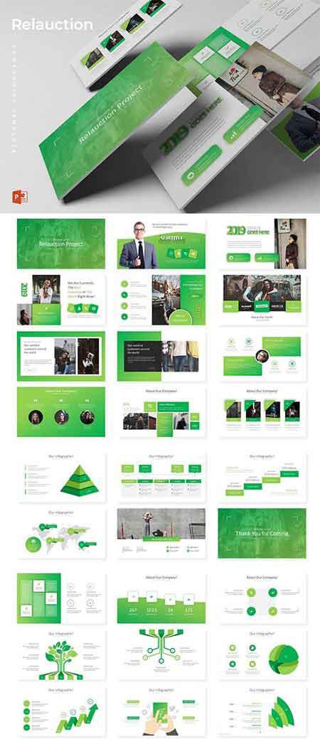 强大的企业或个人介绍幻灯片演示模板 Relaouction - Powerpoint, Keynote and Google Sliders Templates_img_2