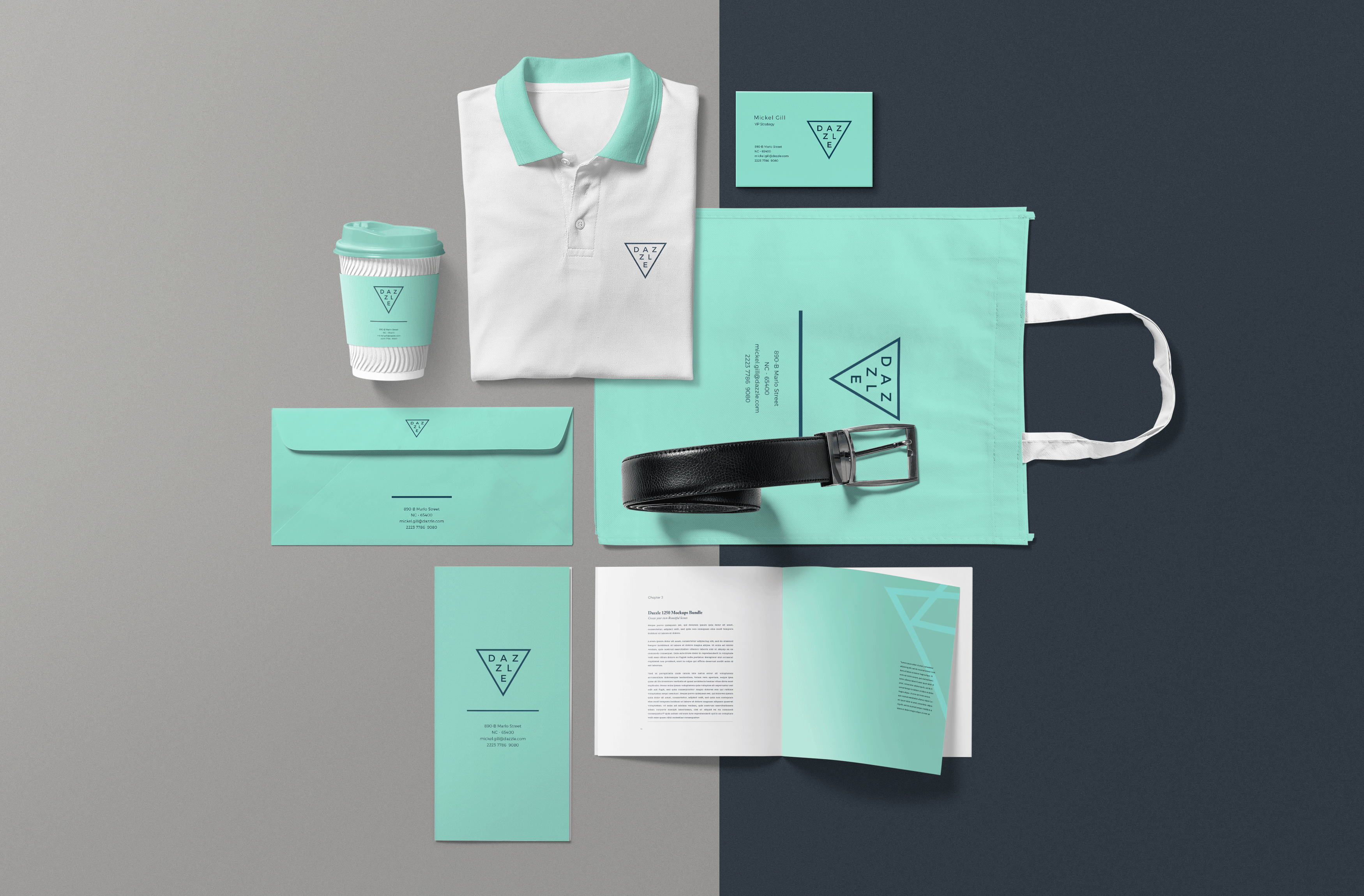 简约的企业品牌样机场景 Corporate Branding Mockup Scenes_img_2