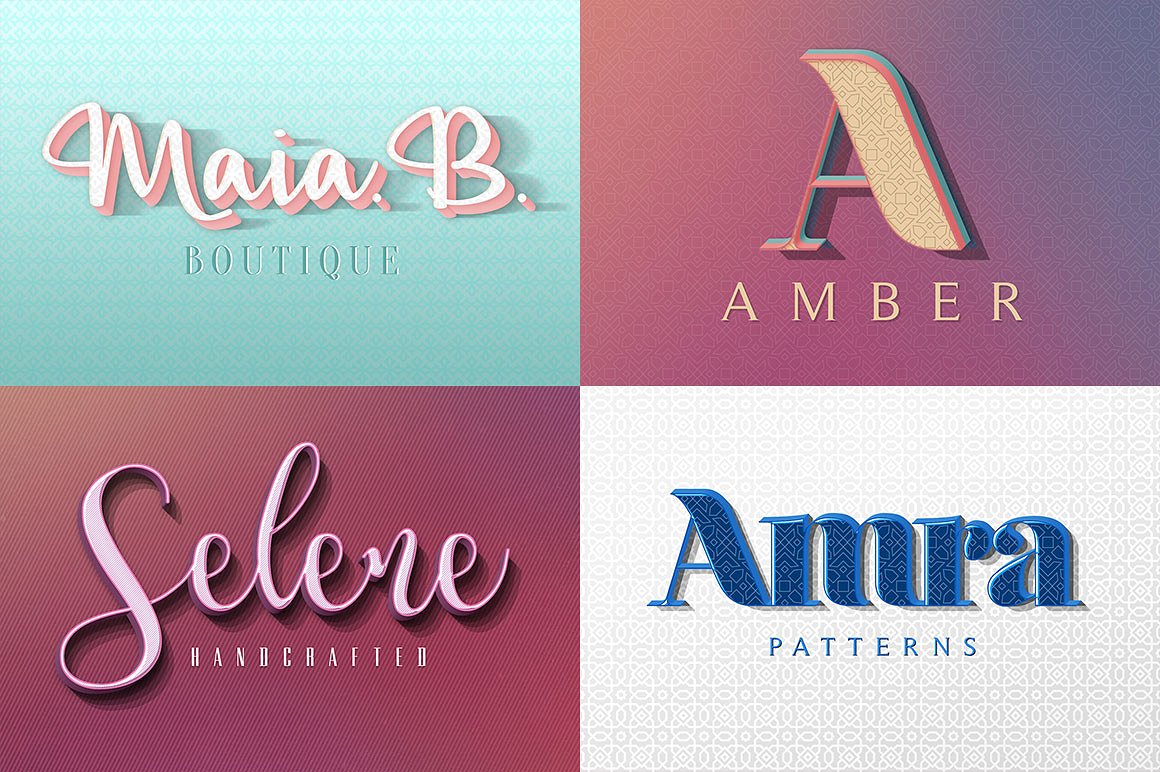 150款非常好用的Photoshop3D文字效果 150 3D Text Effects Bundle for Photoshop [PSD/ASL]_img_2