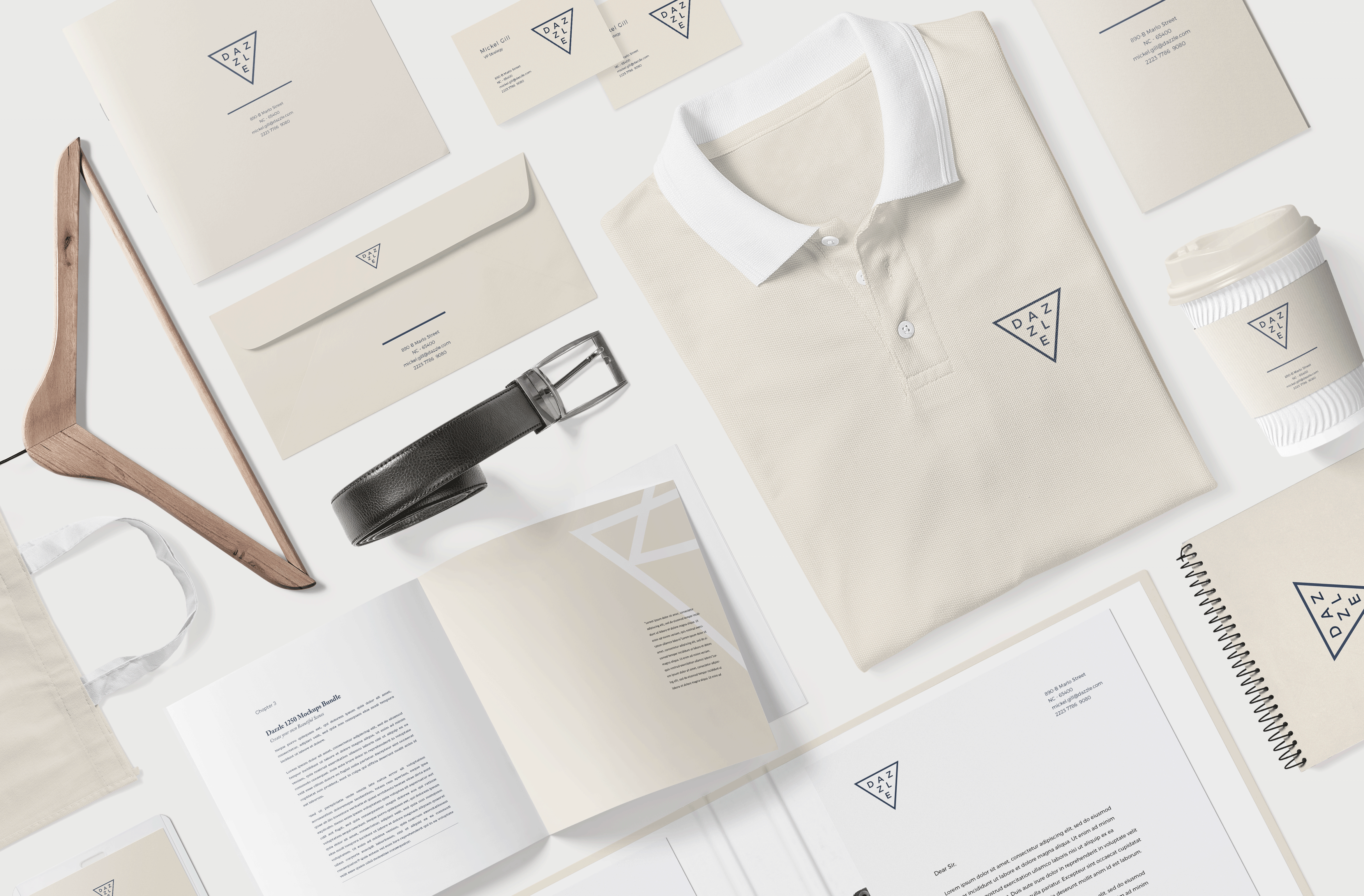 简约的企业品牌样机场景 Corporate Branding Mockup Scenes_img_2
