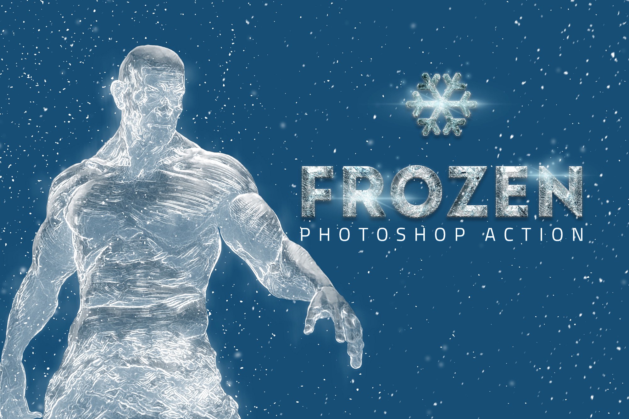 冻冰照片效果Photoshop的动作 Frozen Ice Photo Effect_img_2