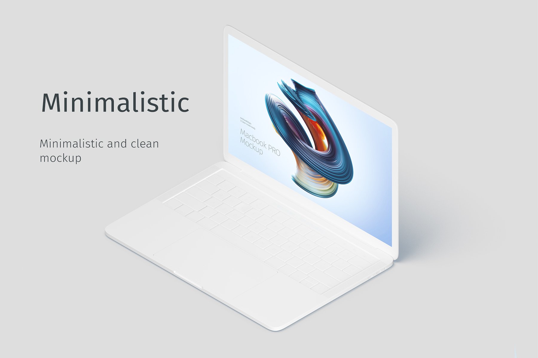 精美的MacBook Pro的创意样机 Macbook Pro Creative Mockup_img_2