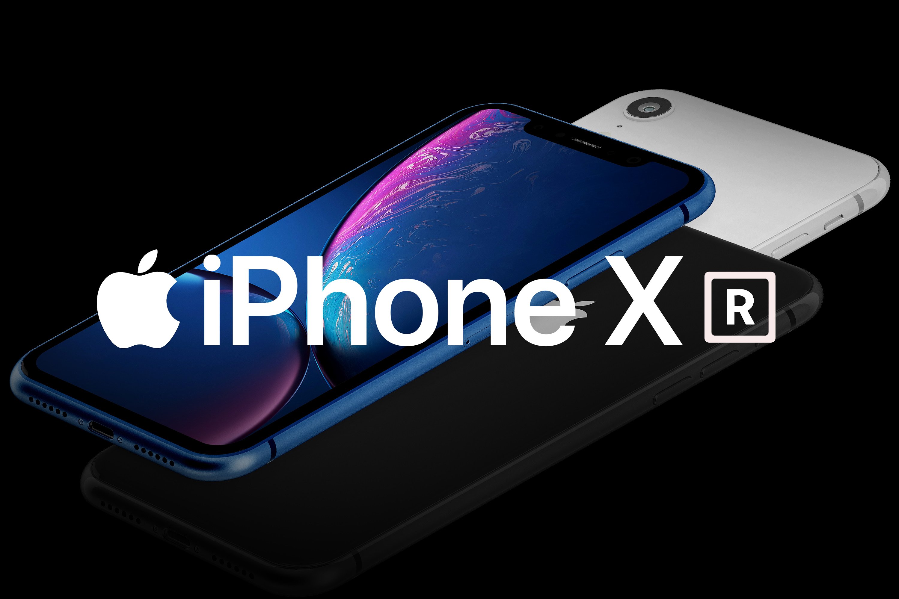 等距视角iPhone XR 2018样机 iPhone XR 2018 Mockup_img_2