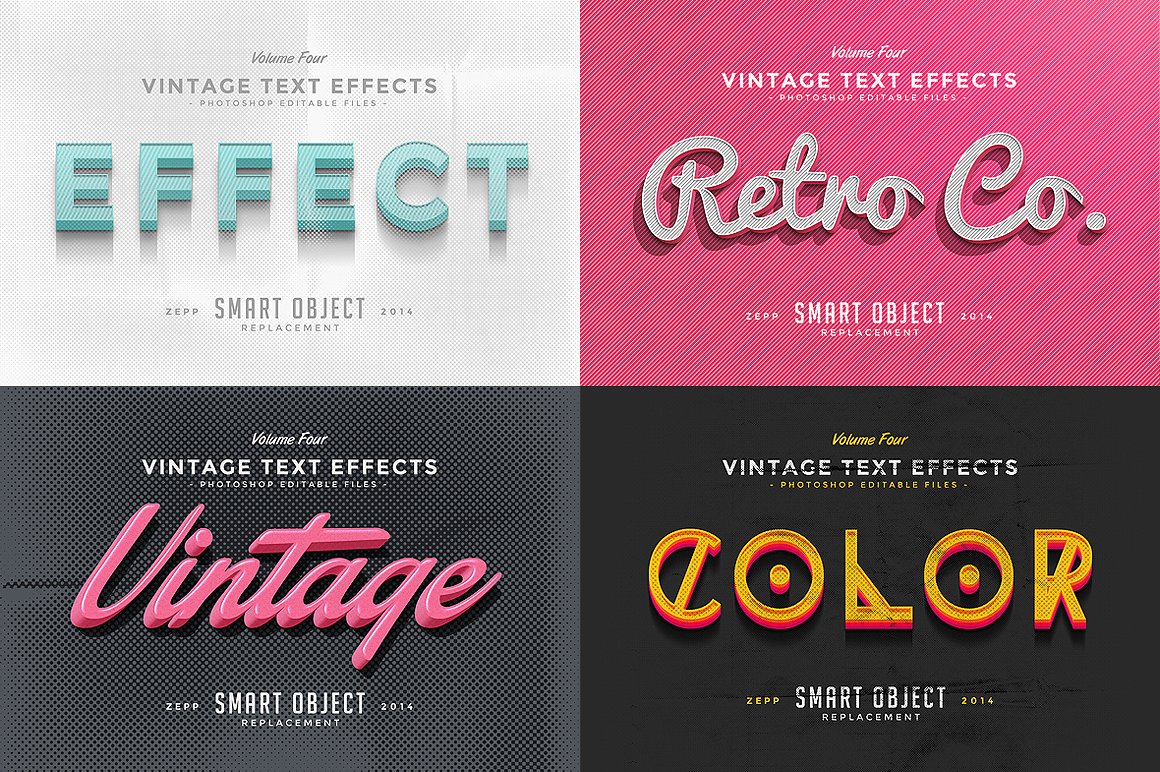 复古文字效果VOL.4 Vintage Text Effects VOL.4_img_2