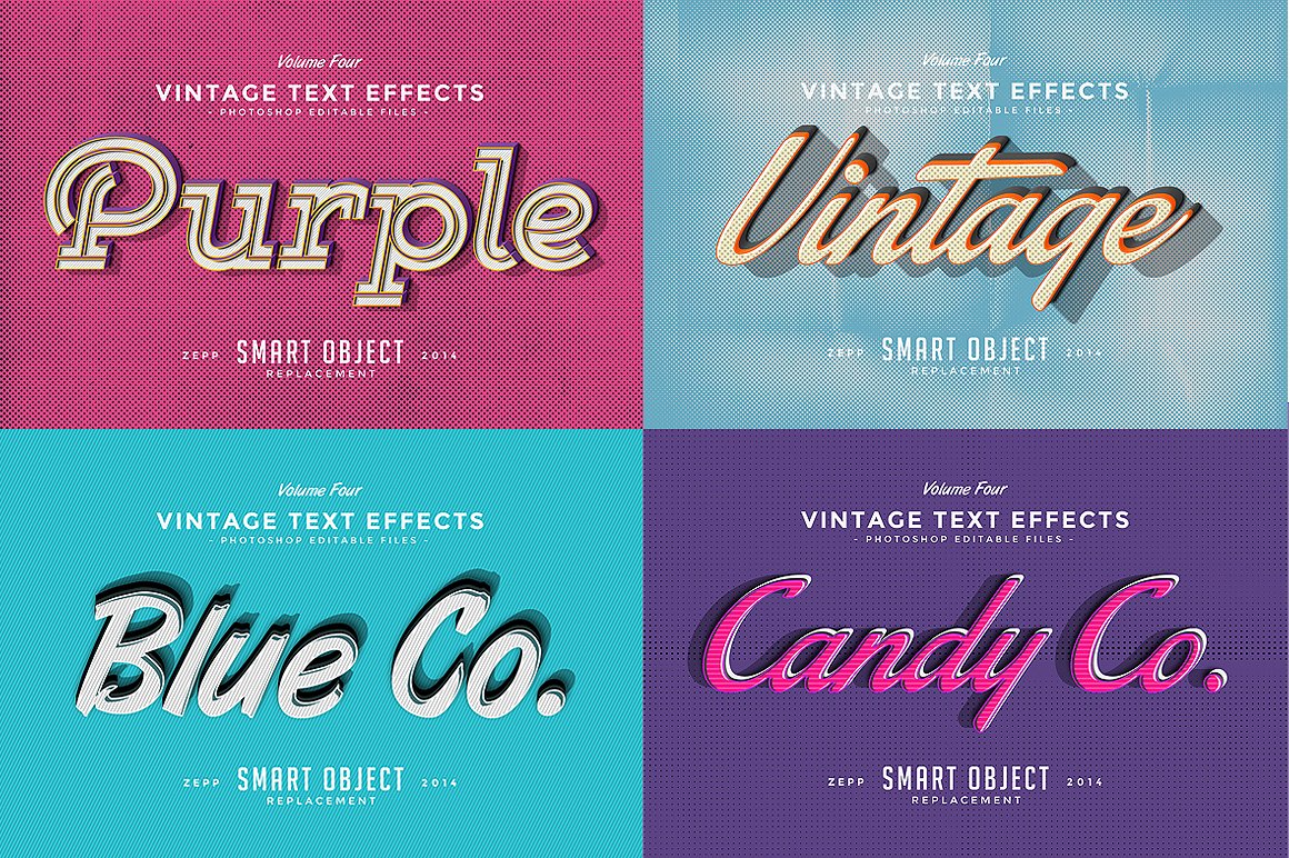 复古文字效果VOL.4 Vintage Text Effects VOL.4_img_2