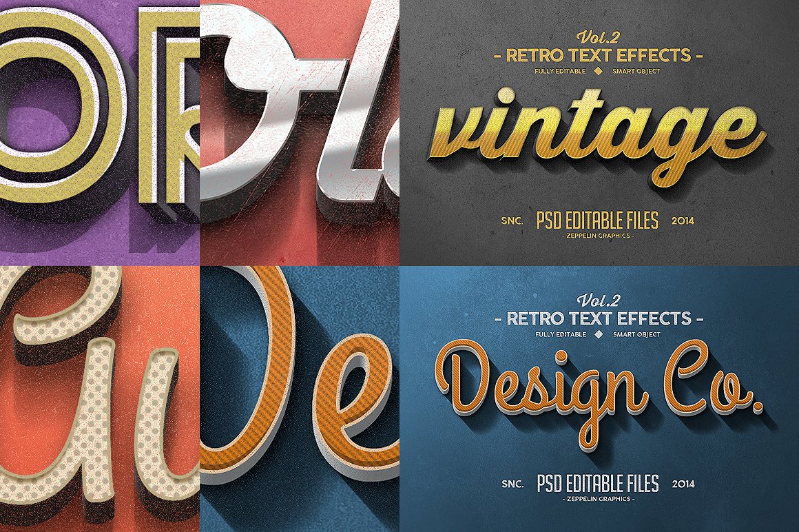 复古文字效果VOL.2 Vintage Text Effects Vol.2_img_2