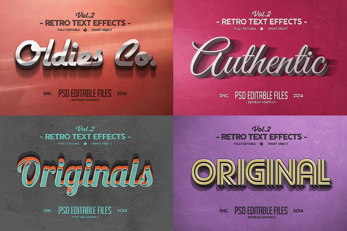 复古文字效果VOL.2 Vintage Text Effects Vol.2_img_2
