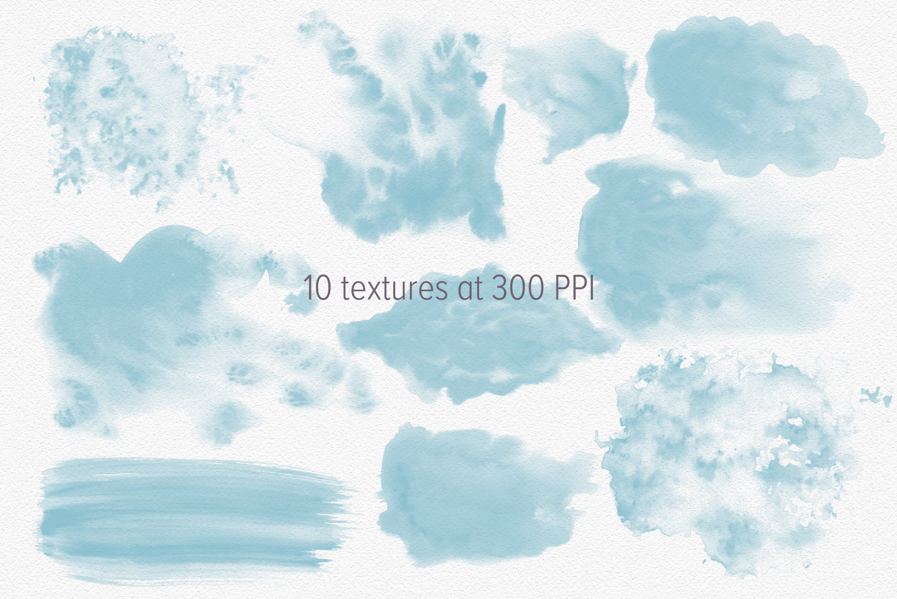 精美柔和手绘水彩笔刷 Heavenly Watercolor Brushes_img_2