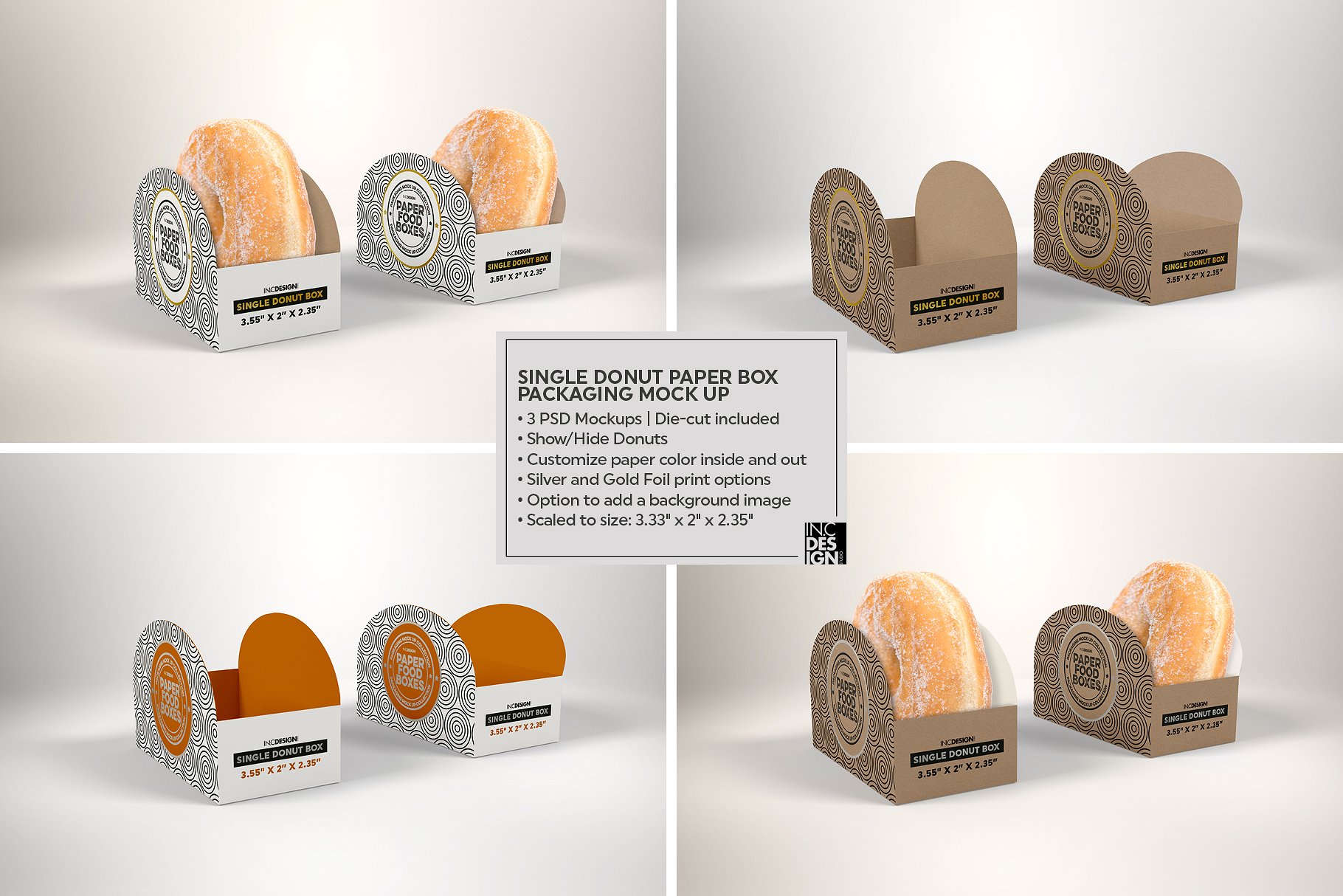 纸质食品盒包装样机VOL.11 Food Box Packaging Mockups VOL.11_img_2