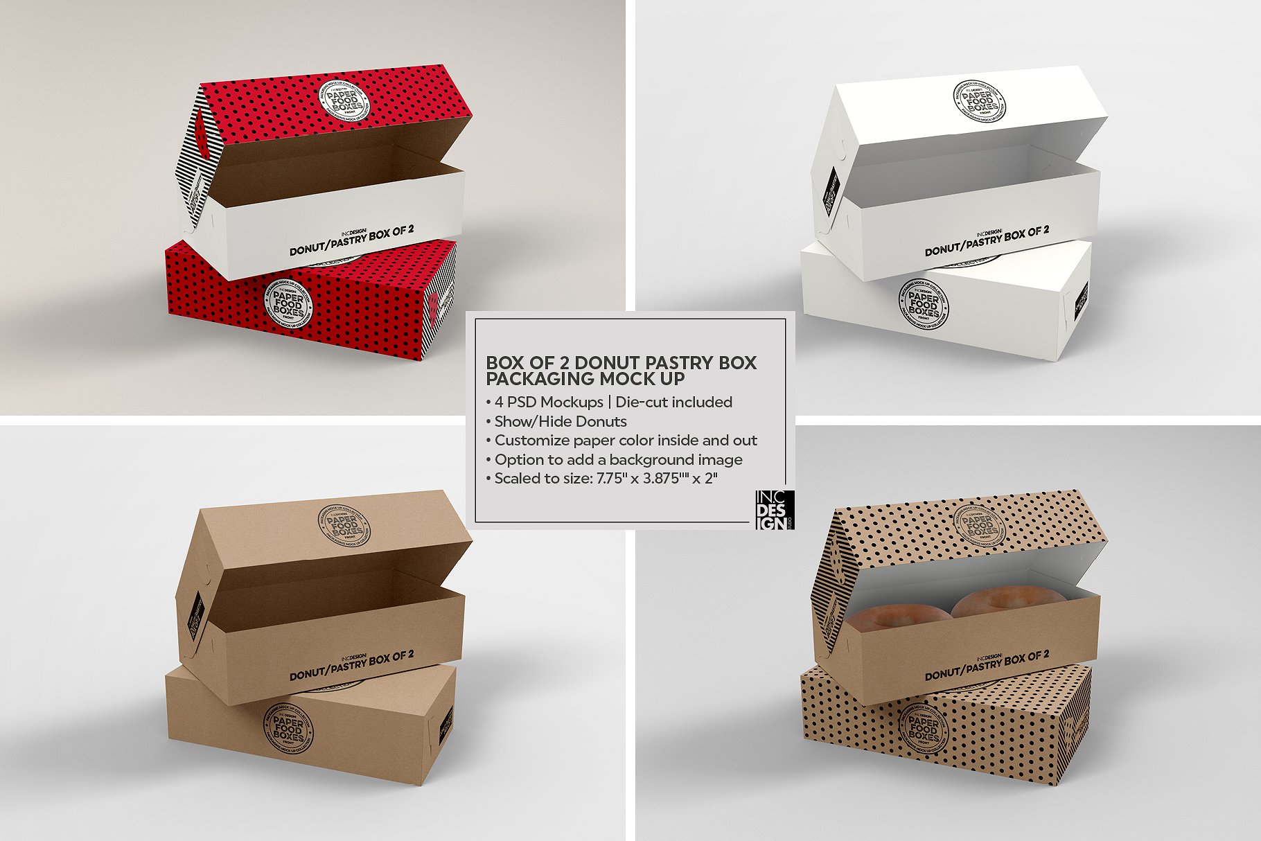 纸质食品盒包装样机VOL.11 Food Box Packaging Mockups VOL.11_img_2