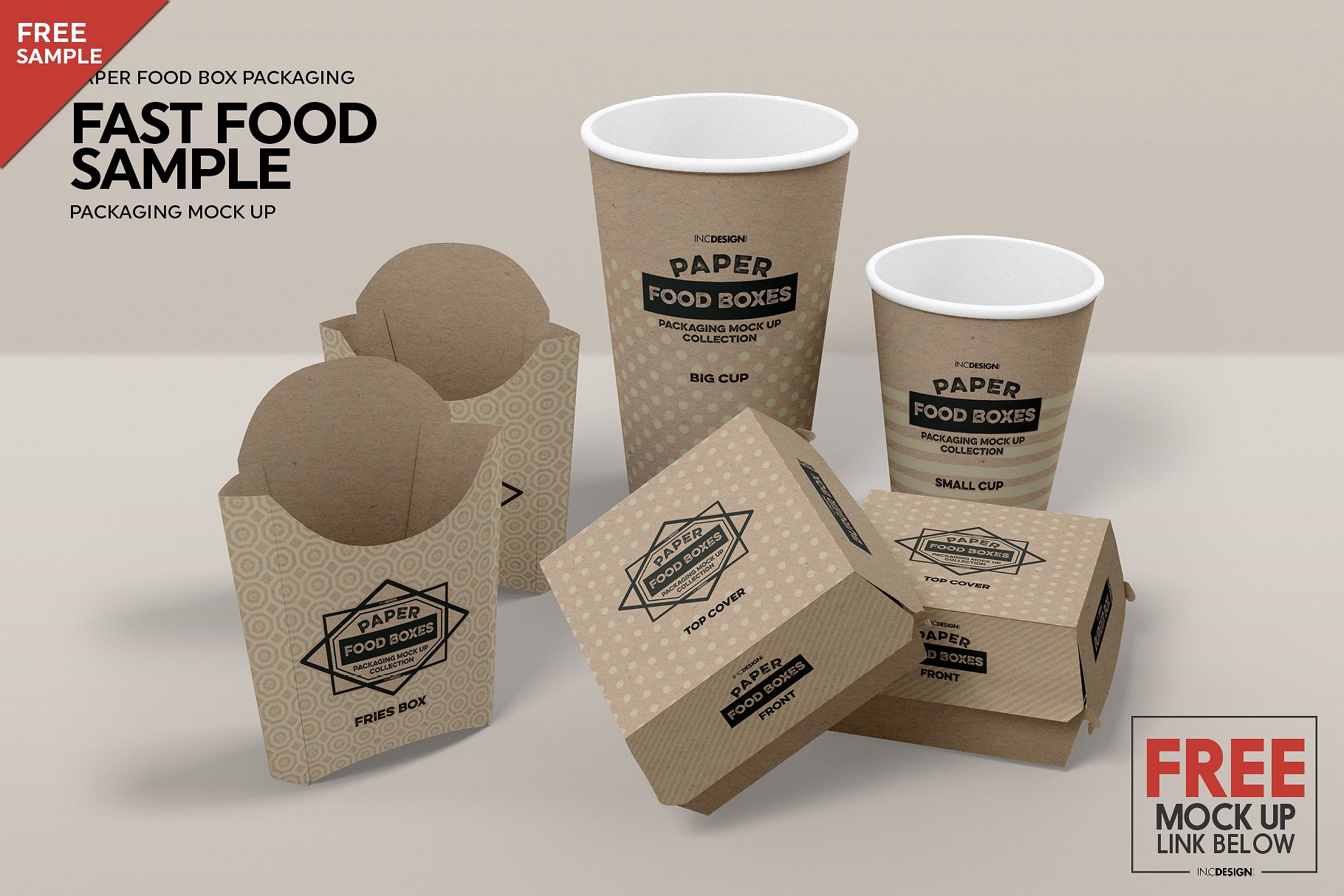 纸质食品盒包装样机VOL.11 Food Box Packaging Mockups VOL.11_img_2