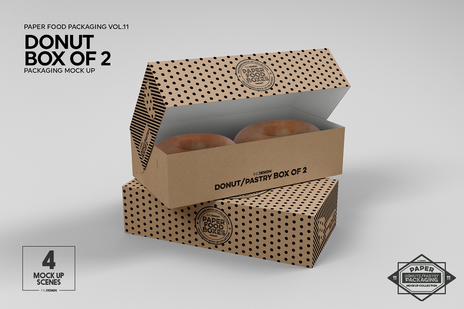 纸质食品盒包装样机VOL.11 Food Box Packaging Mockups VOL.11_img_2