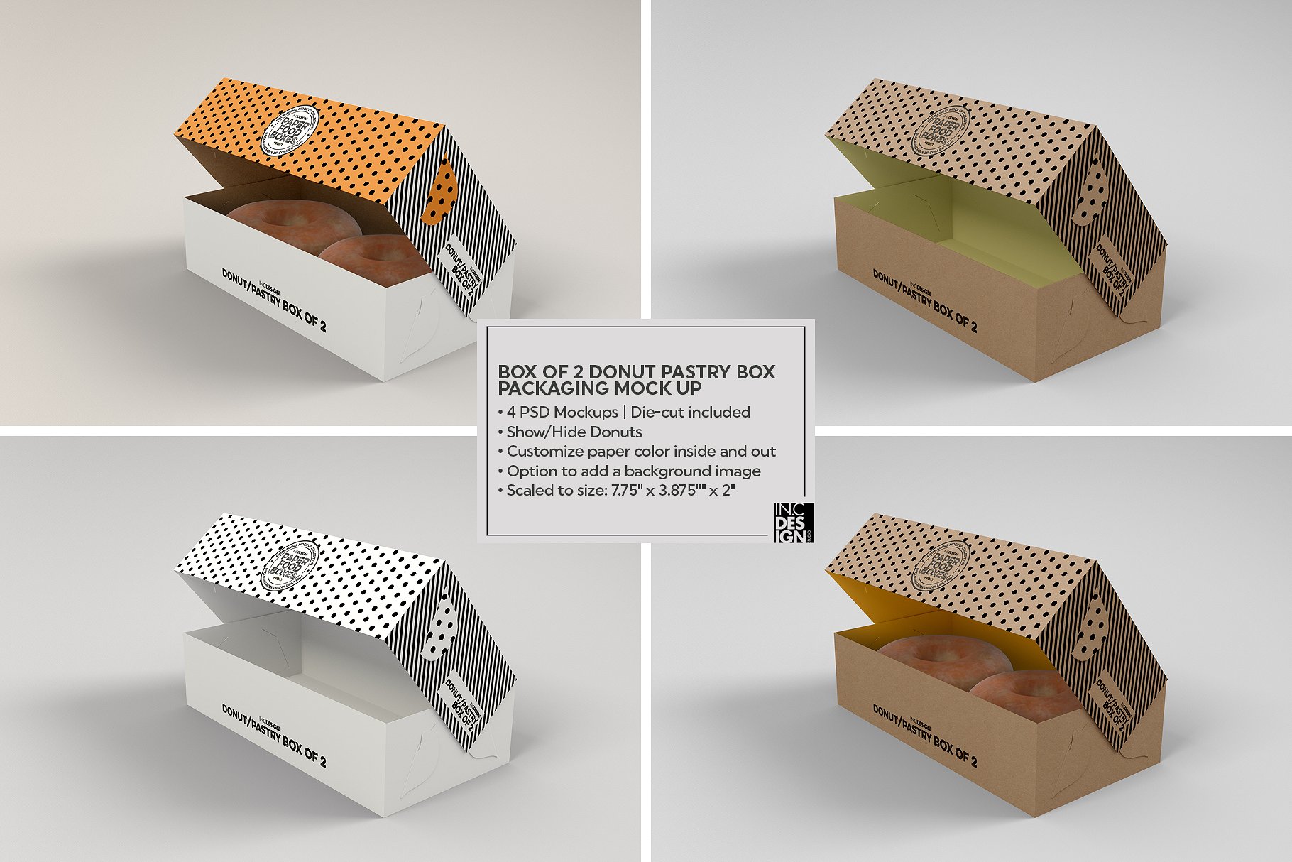 纸质食品盒包装样机VOL.11 Food Box Packaging Mockups VOL.11_img_2