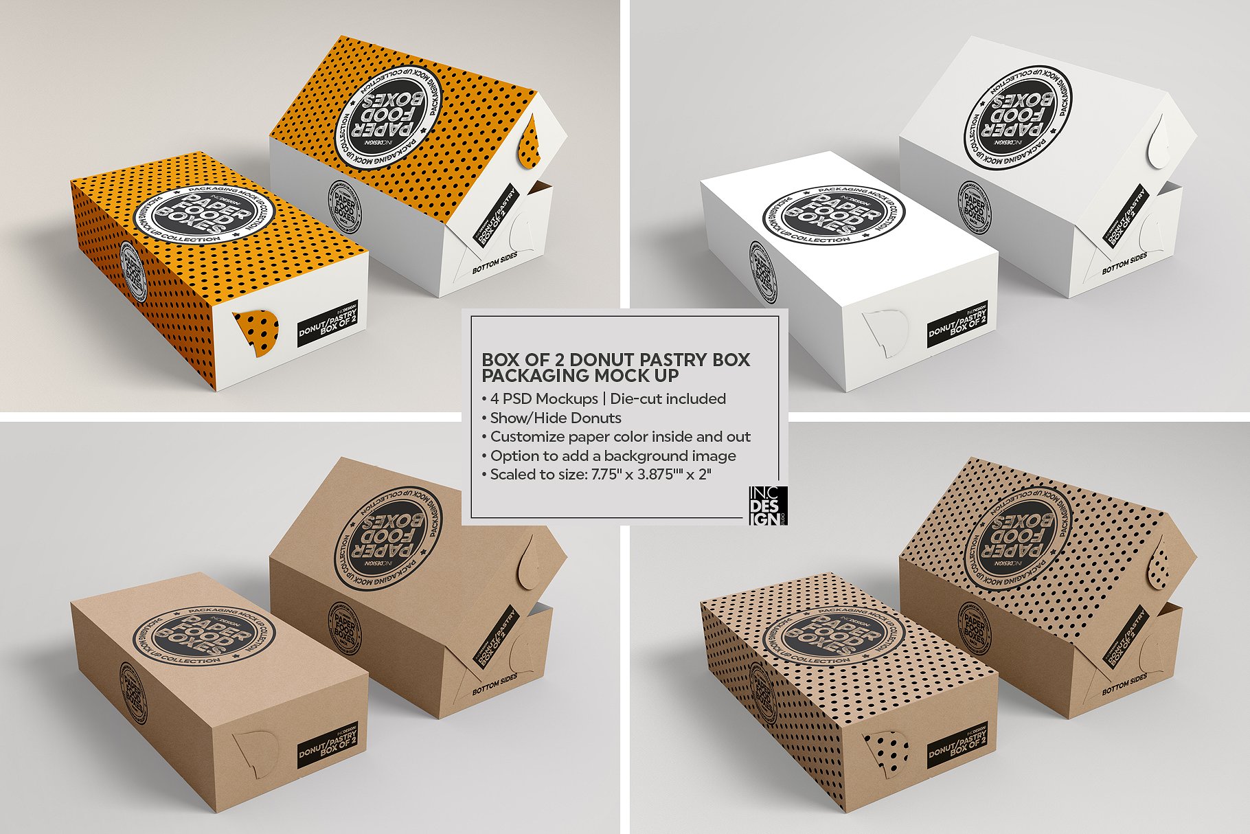 纸质食品盒包装样机VOL.11 Food Box Packaging Mockups VOL.11_img_2