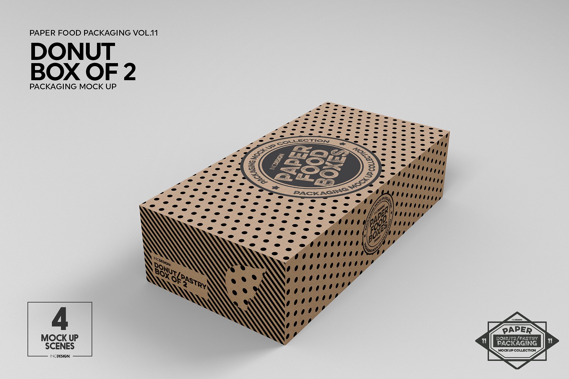 纸质食品盒包装样机VOL.11 Food Box Packaging Mockups VOL.11_img_2