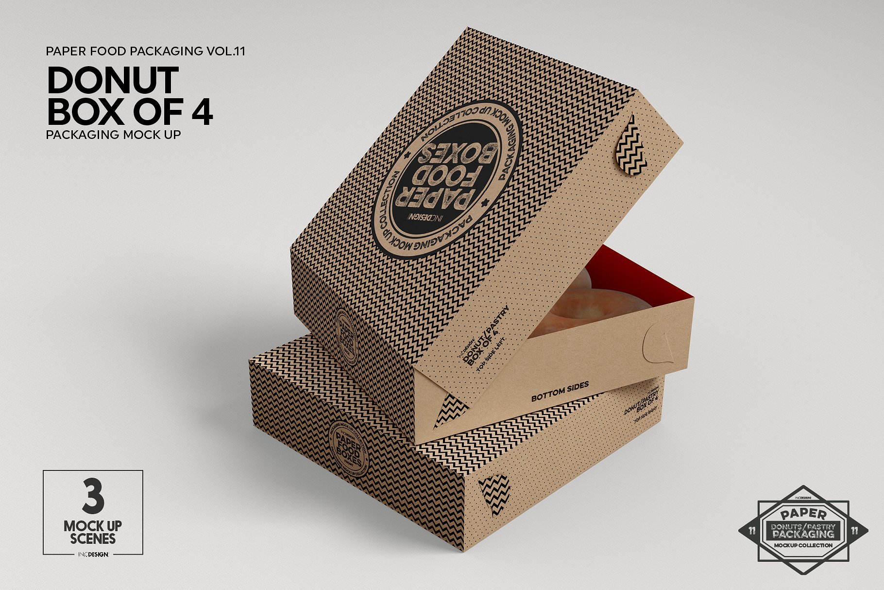 纸质食品盒包装样机VOL.11 Food Box Packaging Mockups VOL.11_img_2