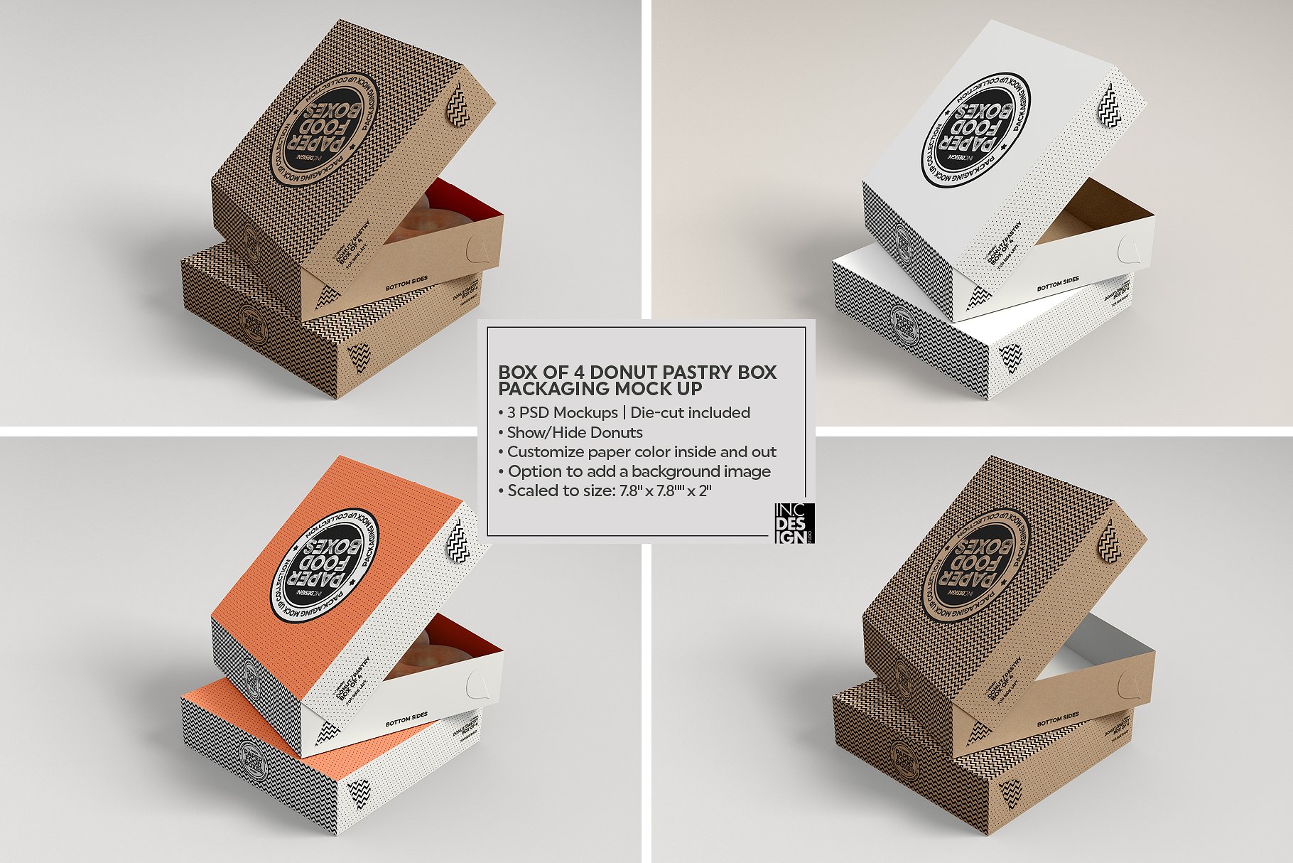 纸质食品盒包装样机VOL.11 Food Box Packaging Mockups VOL.11_img_2