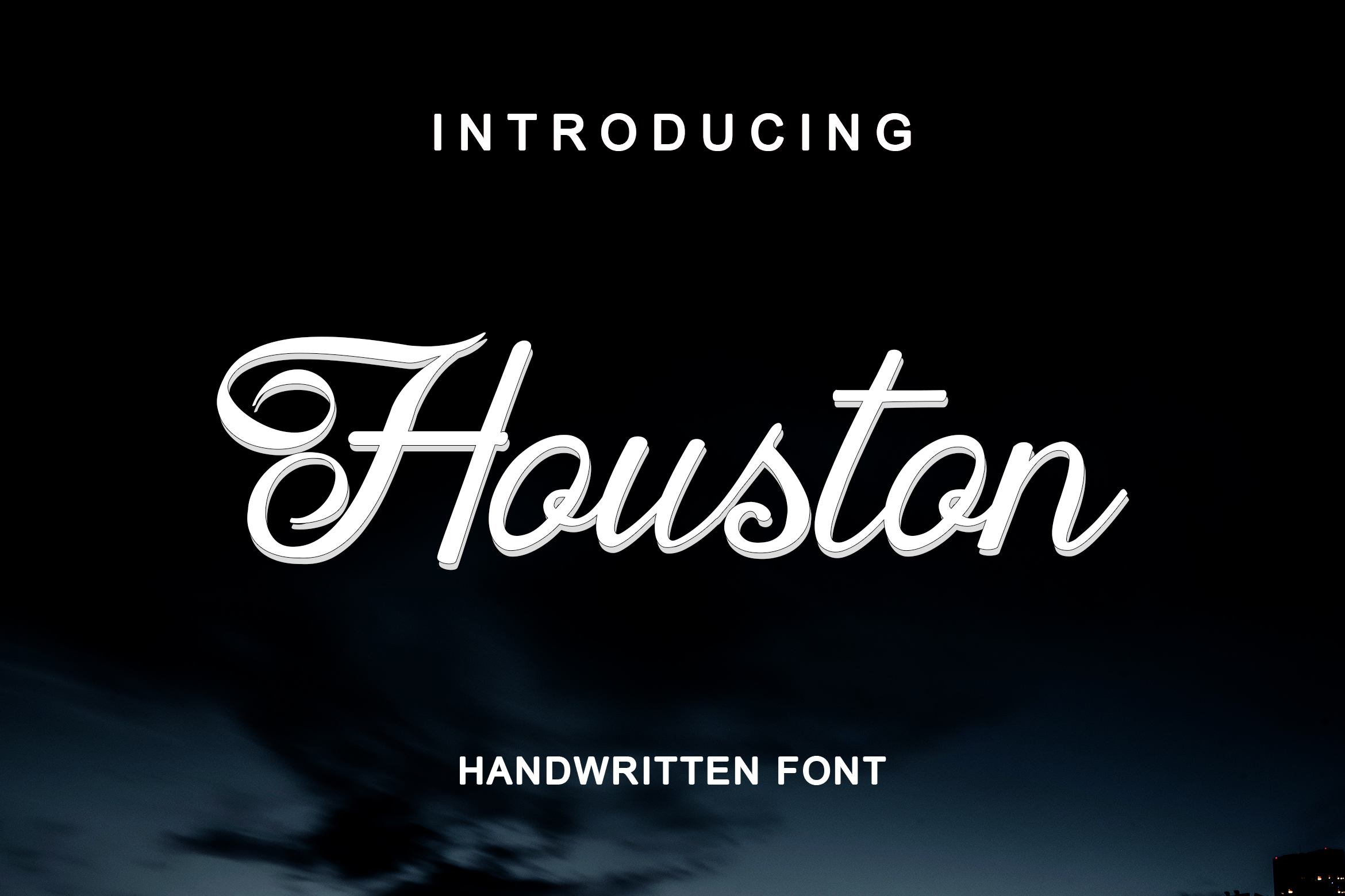 时尚优雅休斯敦手写刷子字体 Houston Handwritten Font_img_2