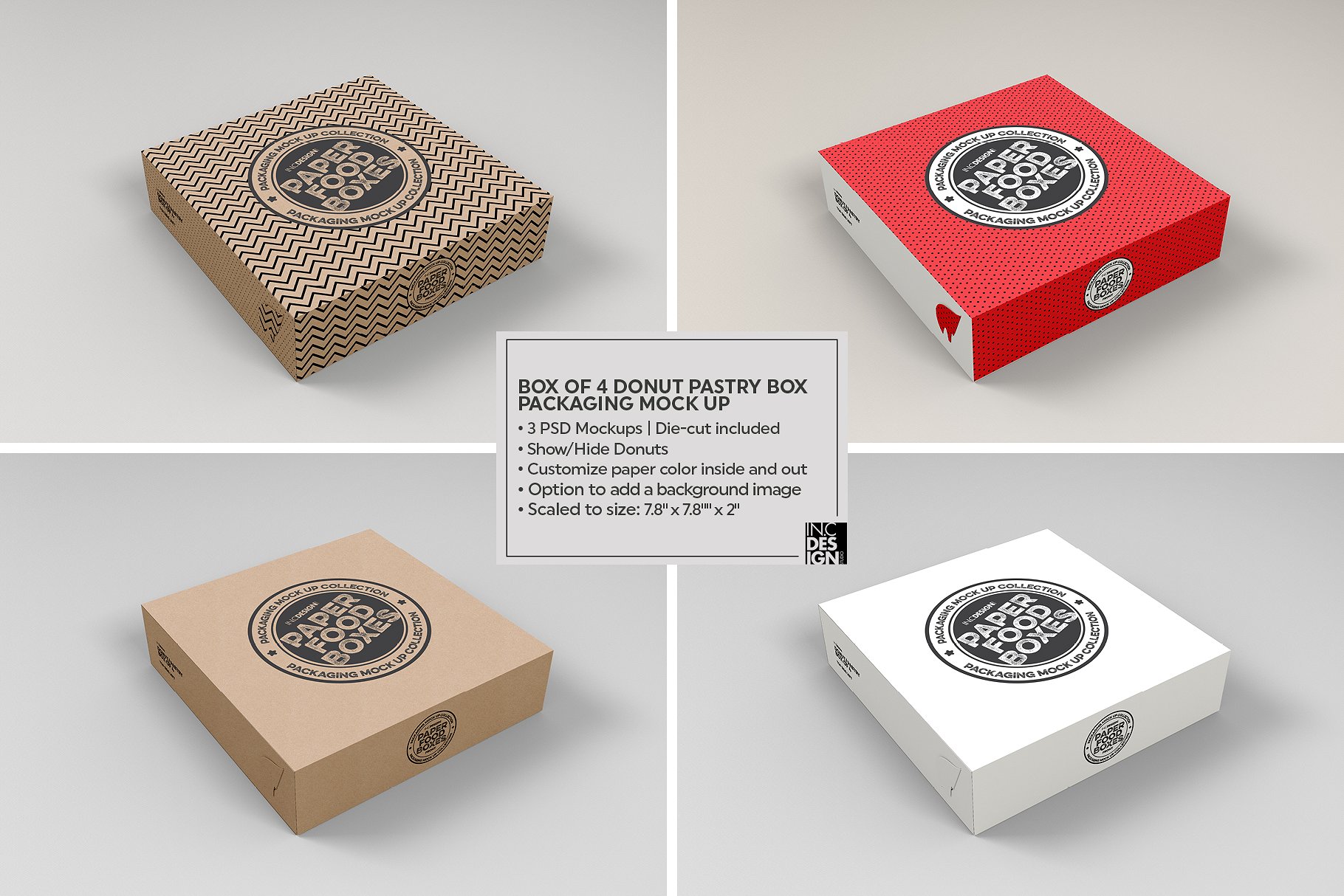 纸质食品盒包装样机VOL.11 Food Box Packaging Mockups VOL.11_img_2