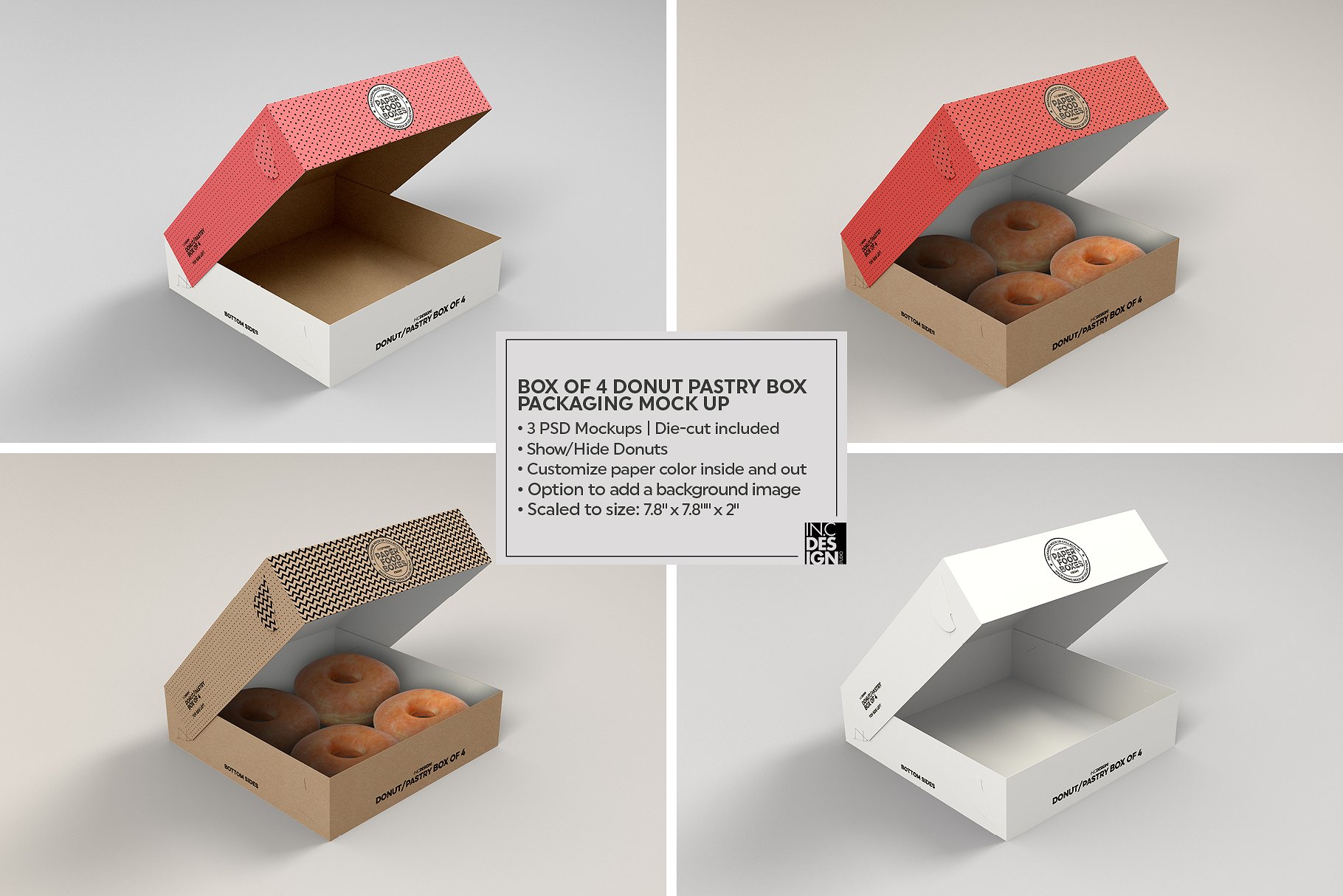 纸质食品盒包装样机VOL.11 Food Box Packaging Mockups VOL.11_img_2