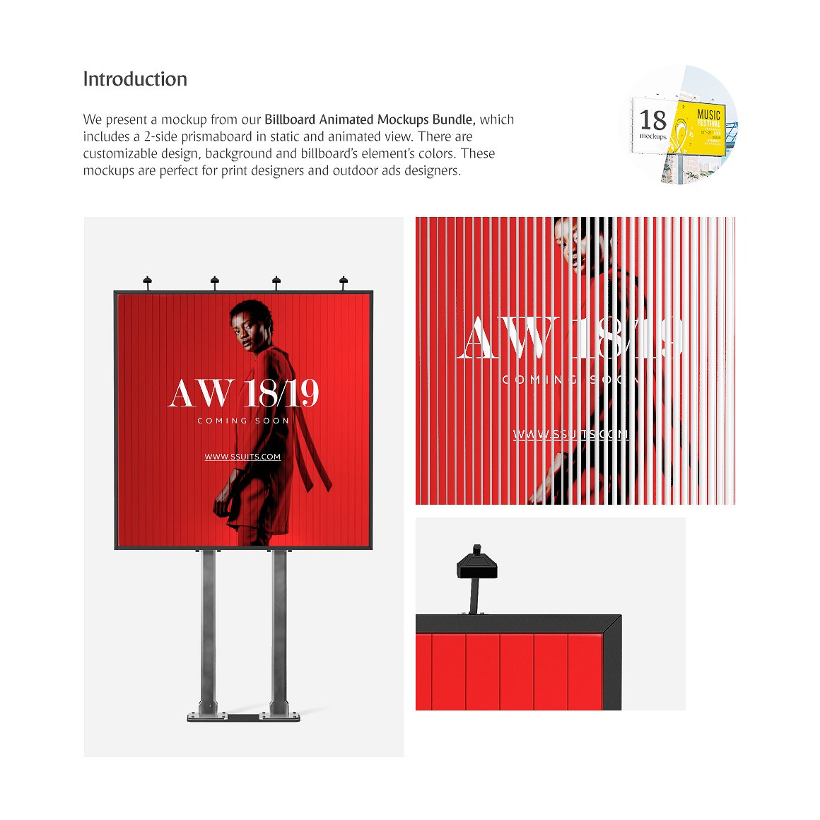 炫酷的广告牌动画样机 Billboard Animated Mockup_img_2