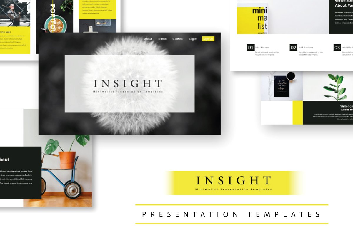 精美独特的企业介绍PowerPoint模板 Insight Minimal PowerPoint Template_img_2