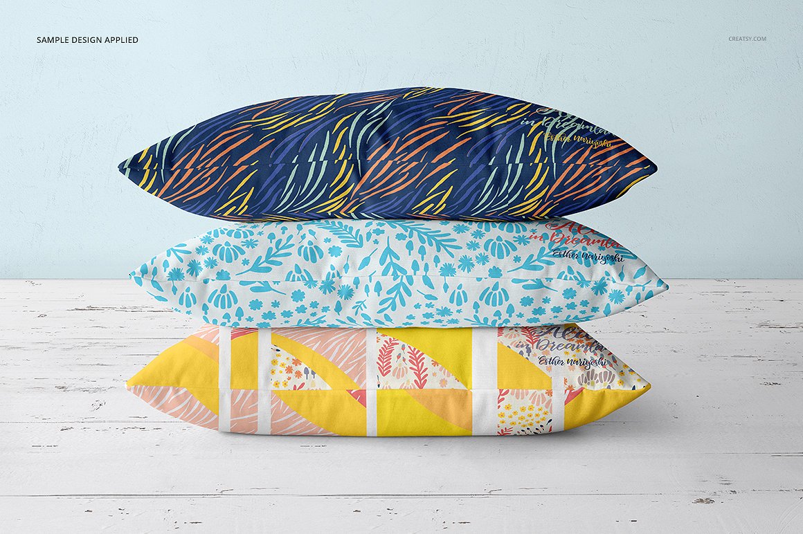 超级精美的抱枕样机套装 Fabric Factory vol.2 Pillow Mockup_img_2