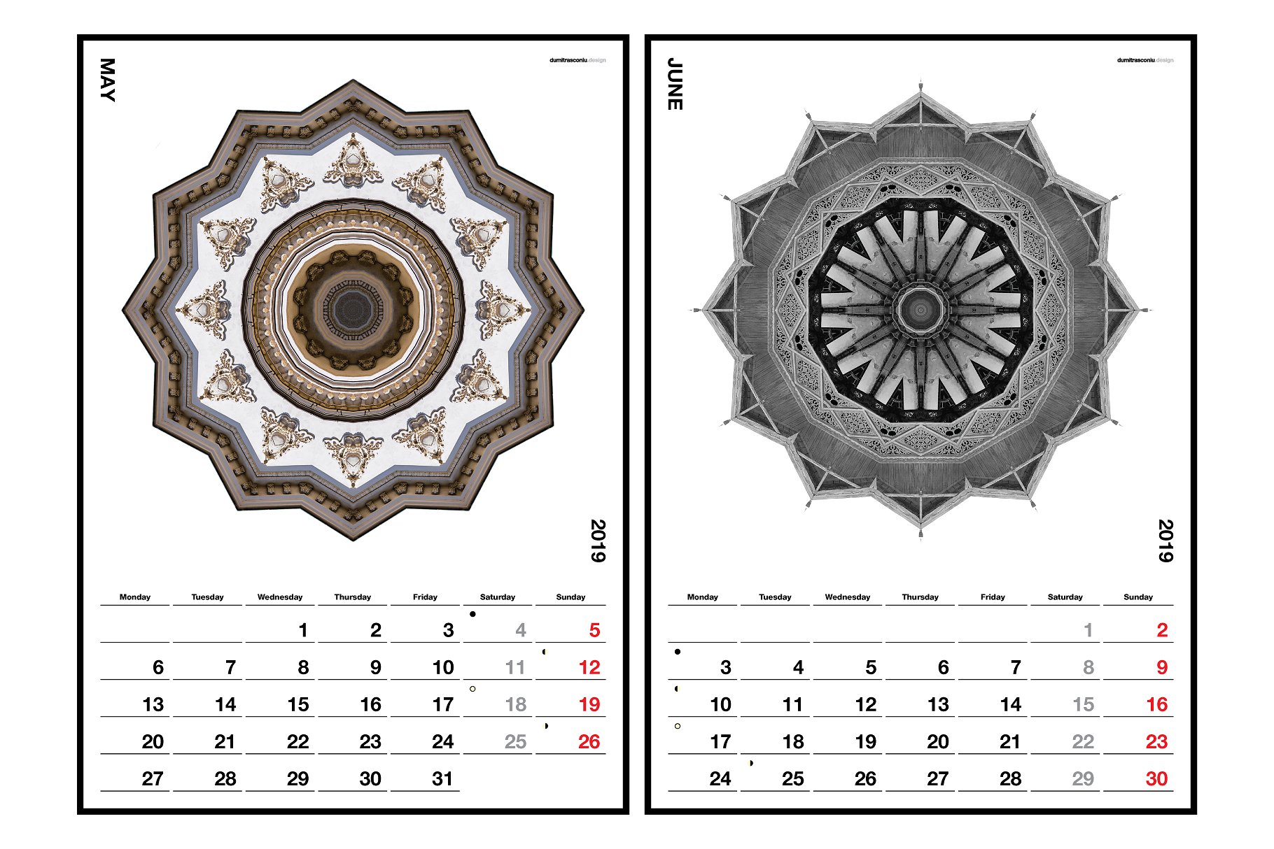 美丽的万花筒2019年A3挂历 A3 Wall Calendar 2019 Edition_img_2