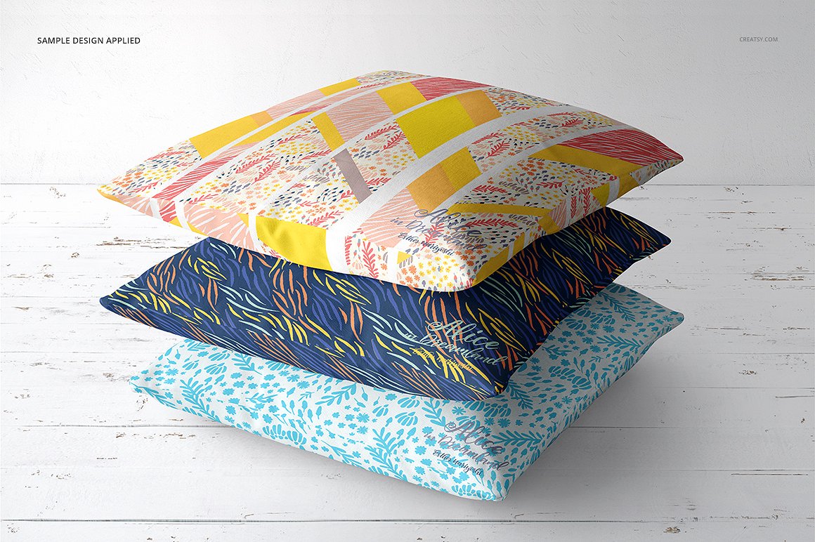 超级精美的抱枕样机套装 Fabric Factory vol.2 Pillow Mockup_img_2