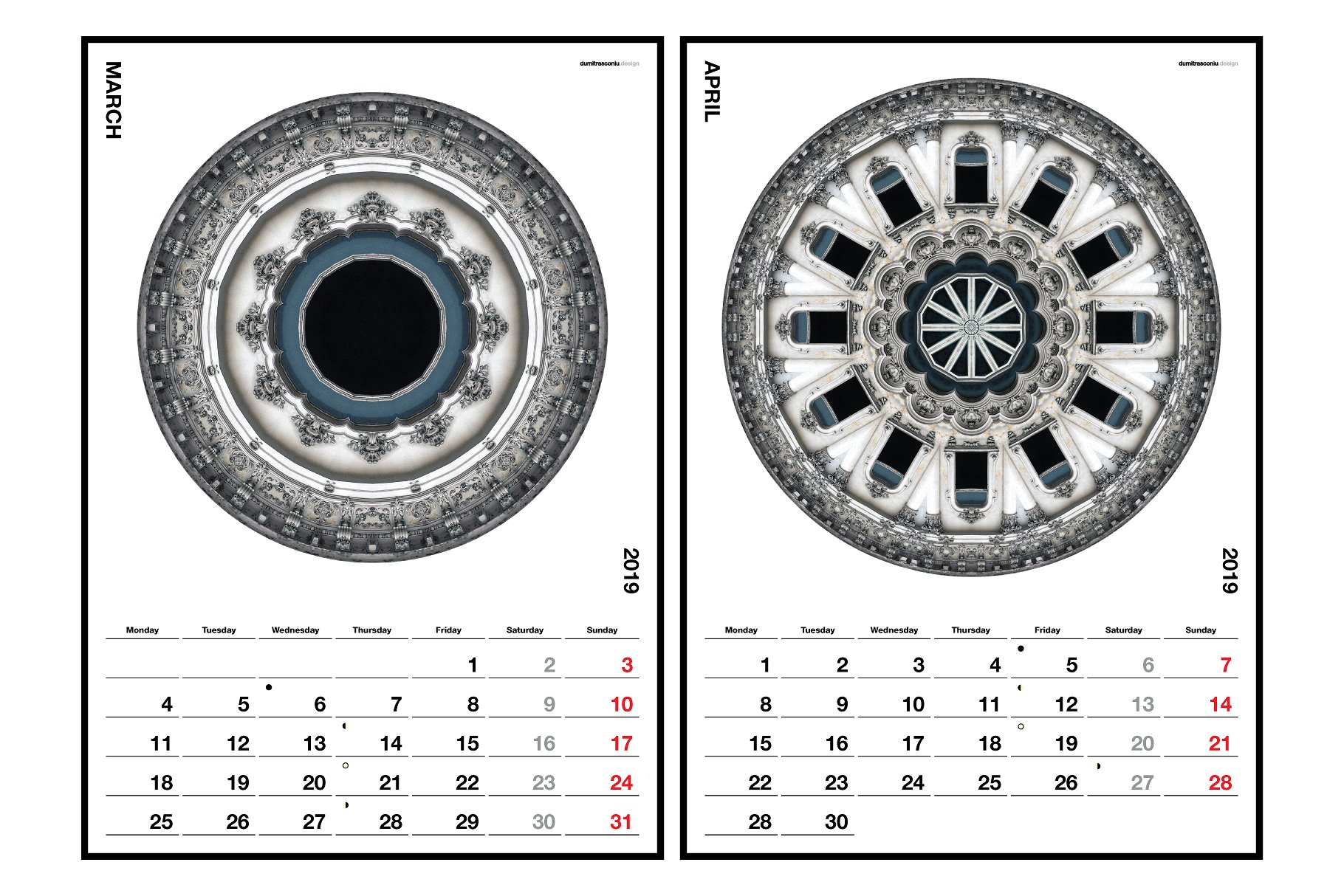 美丽的万花筒2019年A3挂历 A3 Wall Calendar 2019 Edition_img_2