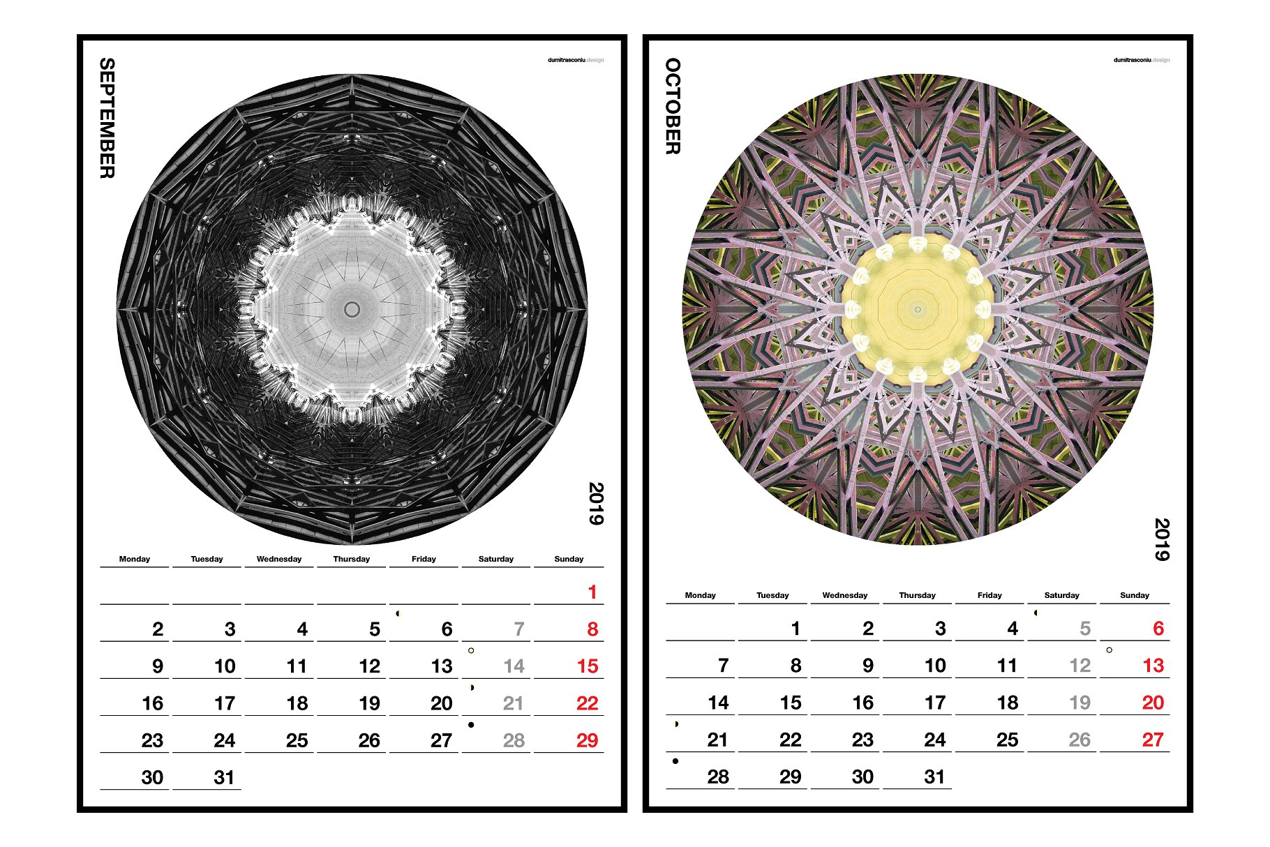 美丽的万花筒2019年A3挂历 A3 Wall Calendar 2019 Edition_img_2