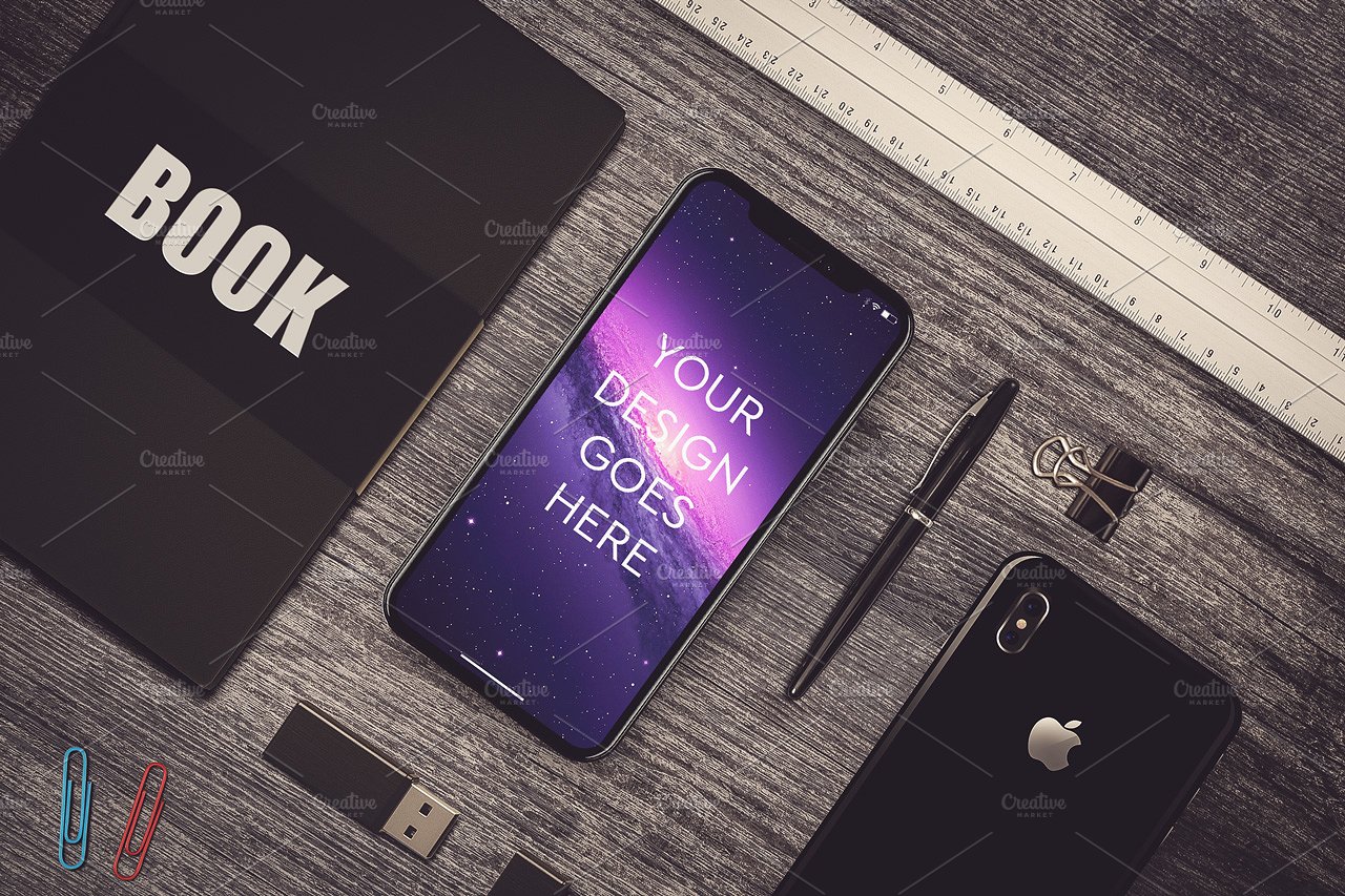 iPhone X模拟式样机大集合 IPhone X Mockup Big Pack_img_2