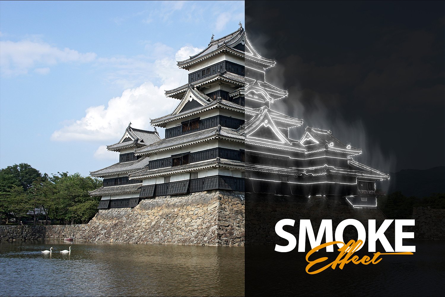 烟雾效果Photoshop的动作 Smoke Effect Photoshop Action_img_2