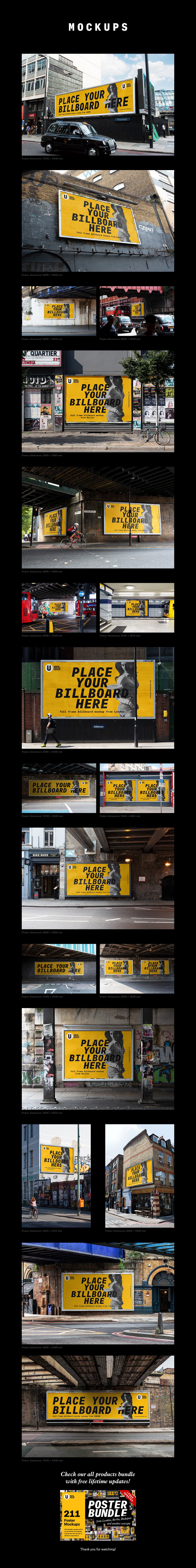 多角度的户外广告牌样机 Billboard Mockup[2.08G]_img_2