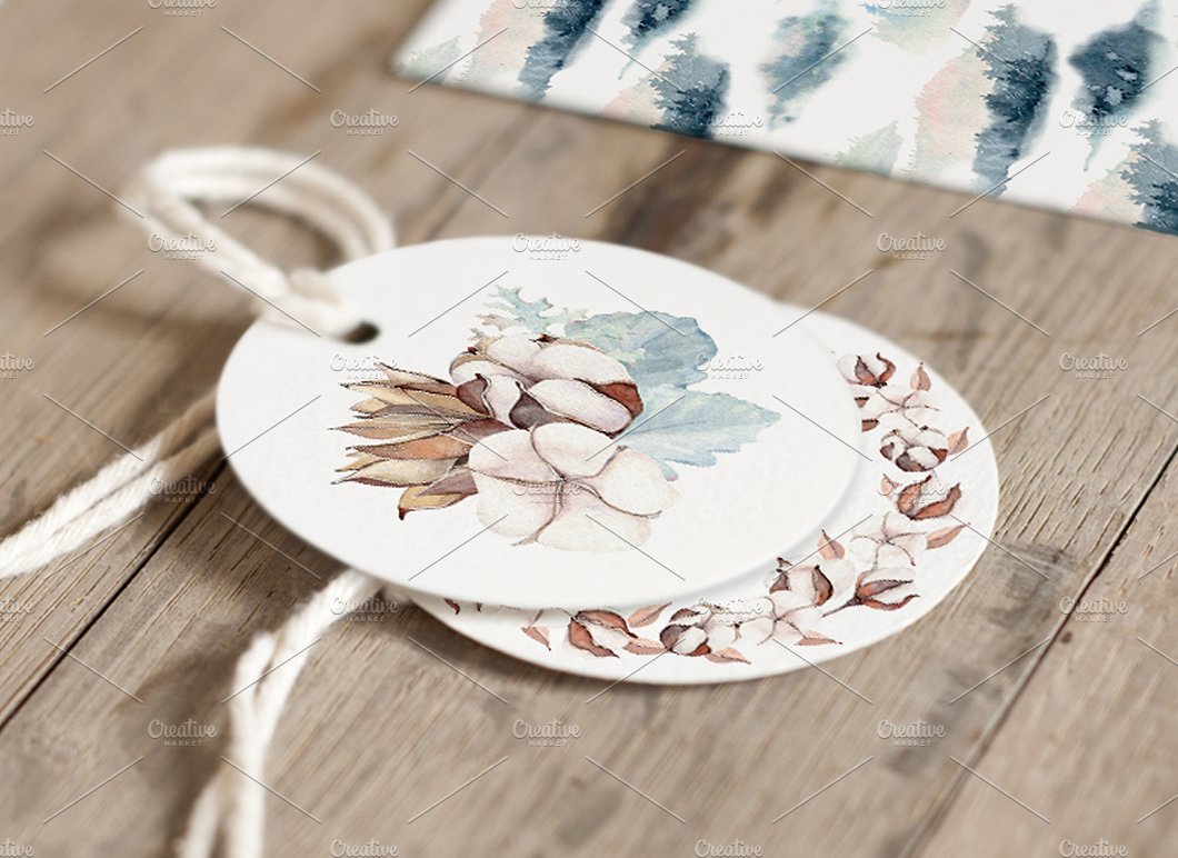 暖暖的手绘冬季水彩画集 GENTLE WINTER Watercolor Collection_img_2
