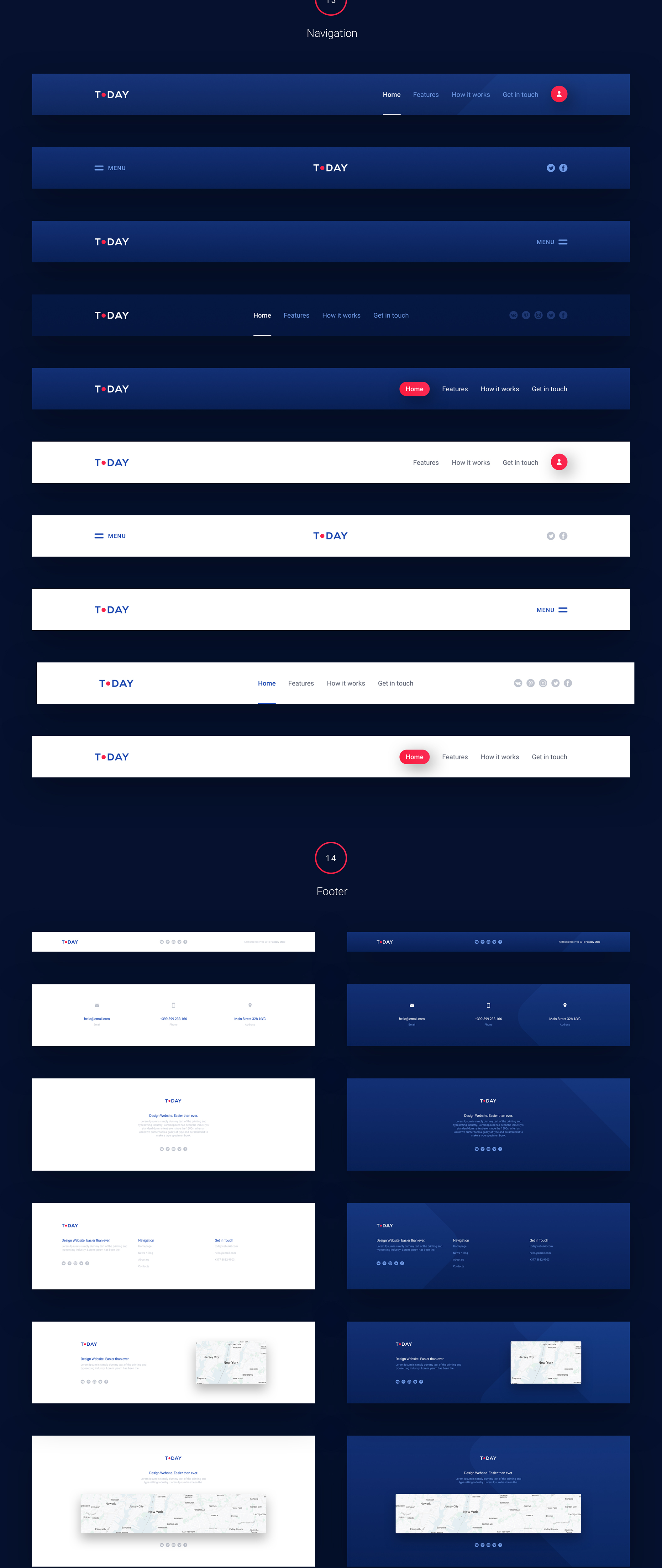 独特的网页用户界面UI工具包 Today Web UI Kit_img_2