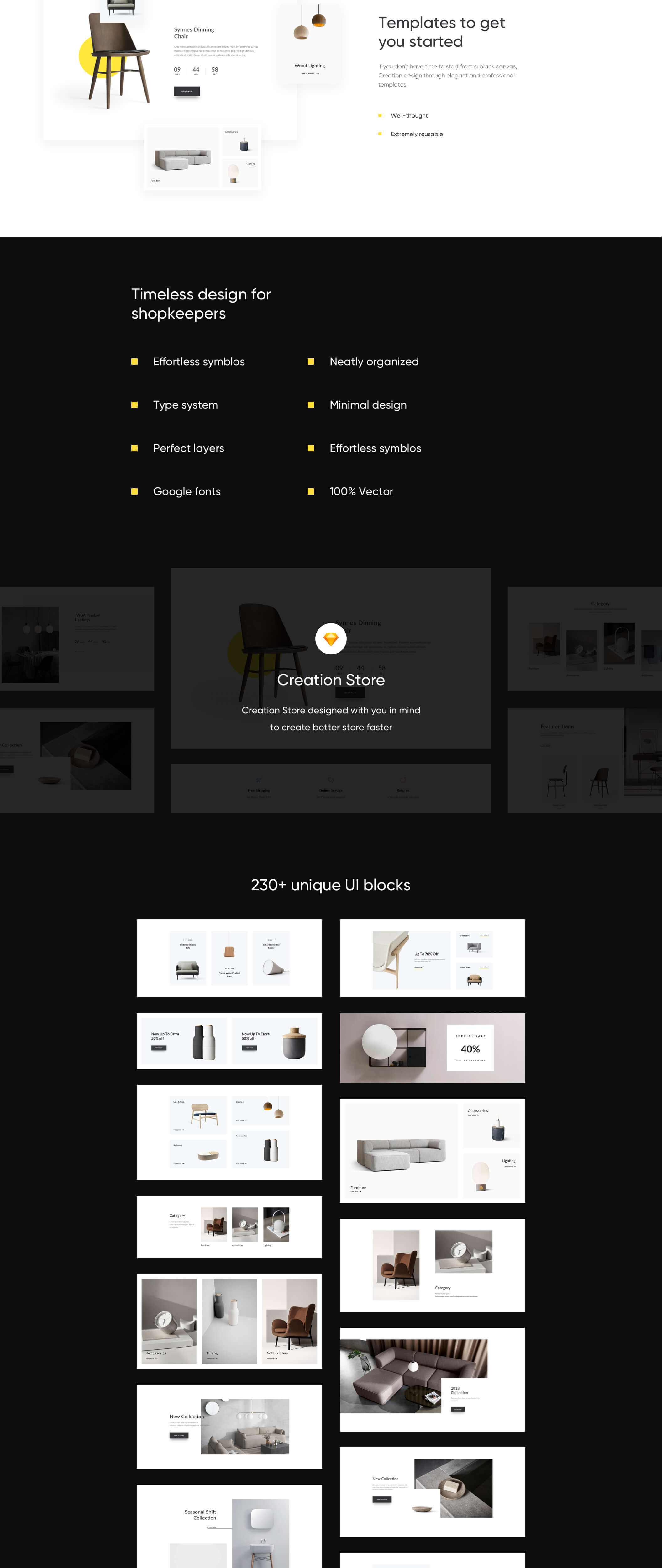 家具店Web UI工具包 Creation Shop UI Kit_img_2