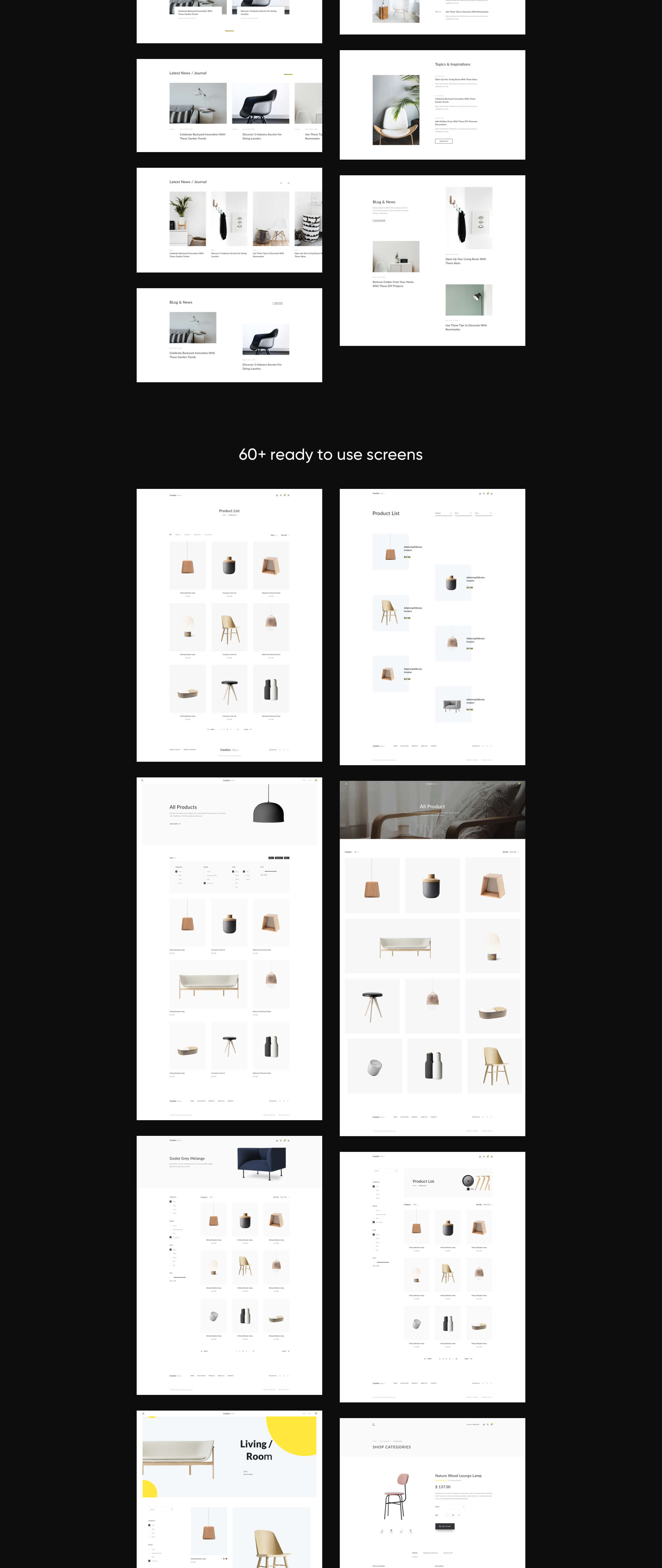 家具店Web UI工具包 Creation Shop UI Kit_img_2