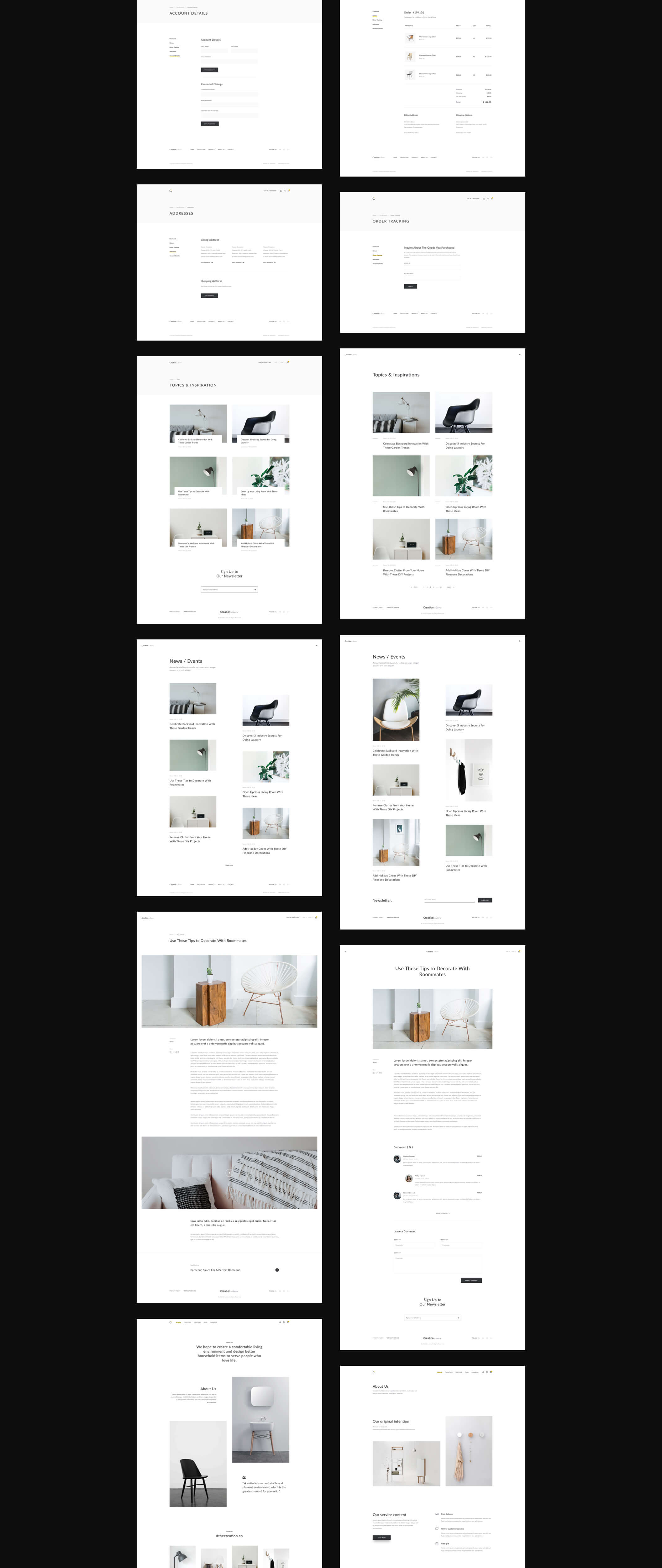 家具店Web UI工具包 Creation Shop UI Kit_img_2