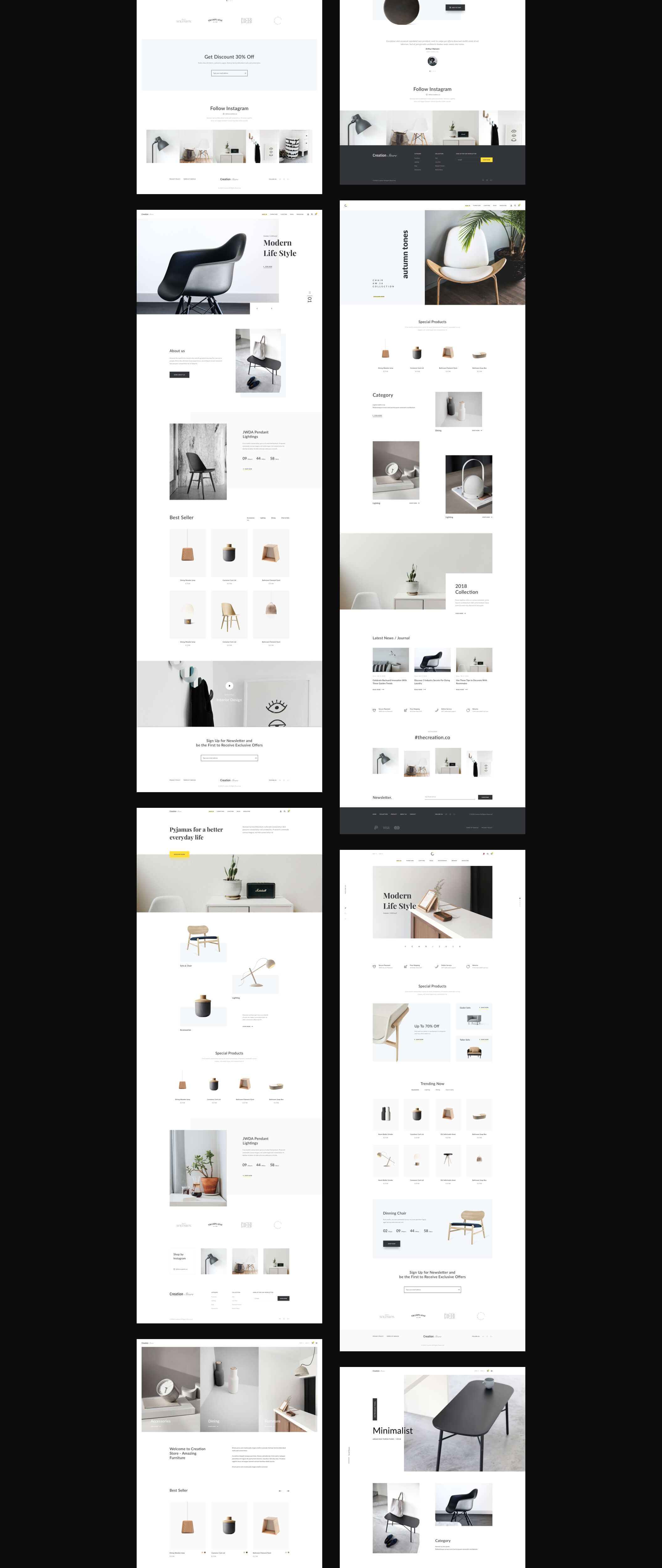 家具店Web UI工具包 Creation Shop UI Kit_img_2