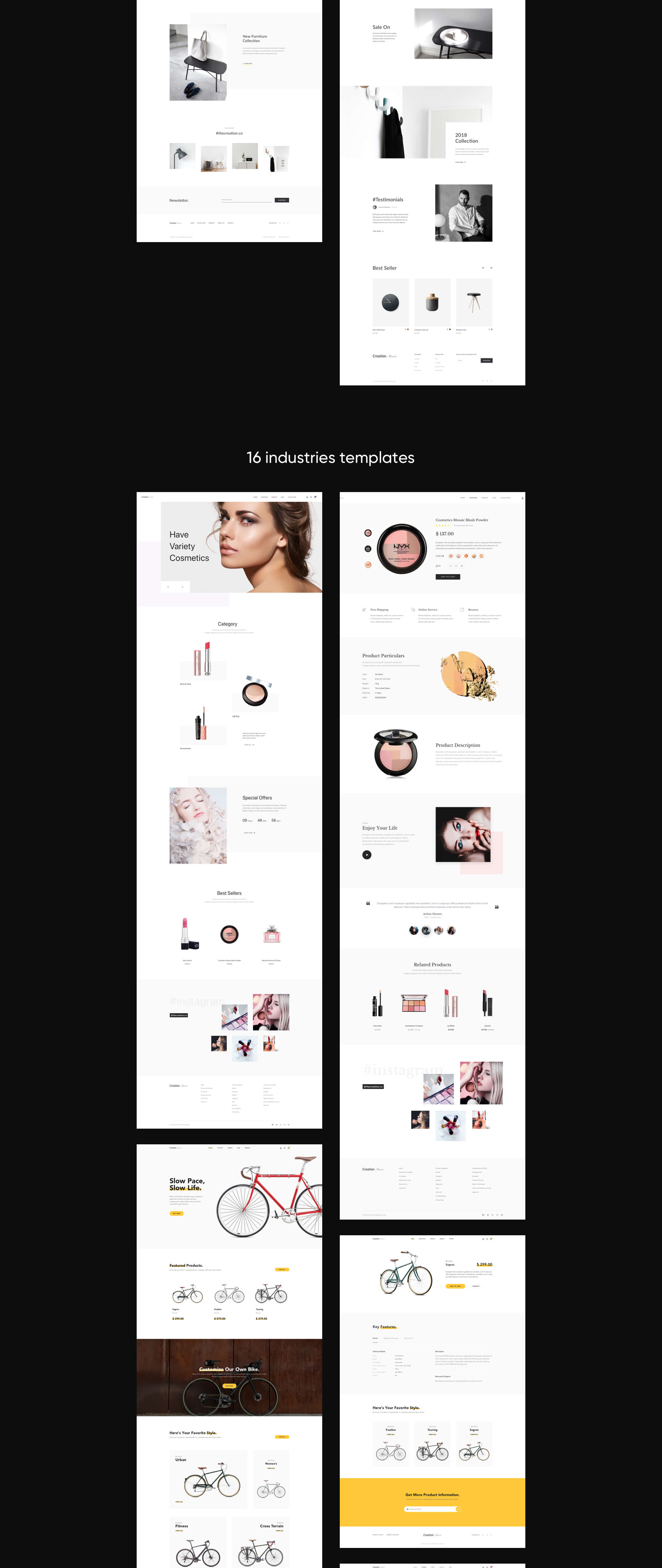 家具店Web UI工具包 Creation Shop UI Kit_img_2